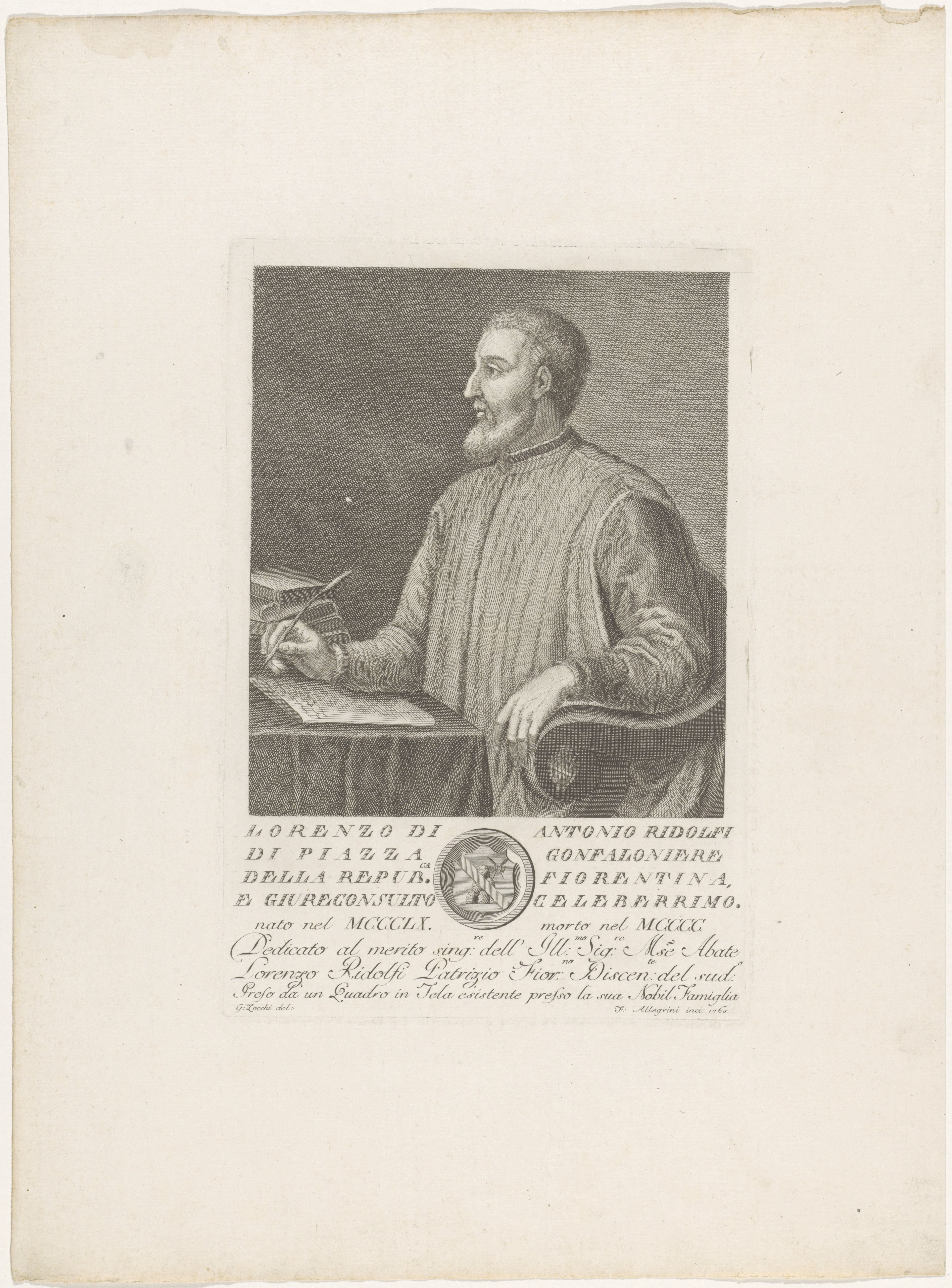 Portret van Lorenzo Antonio Ridolfi