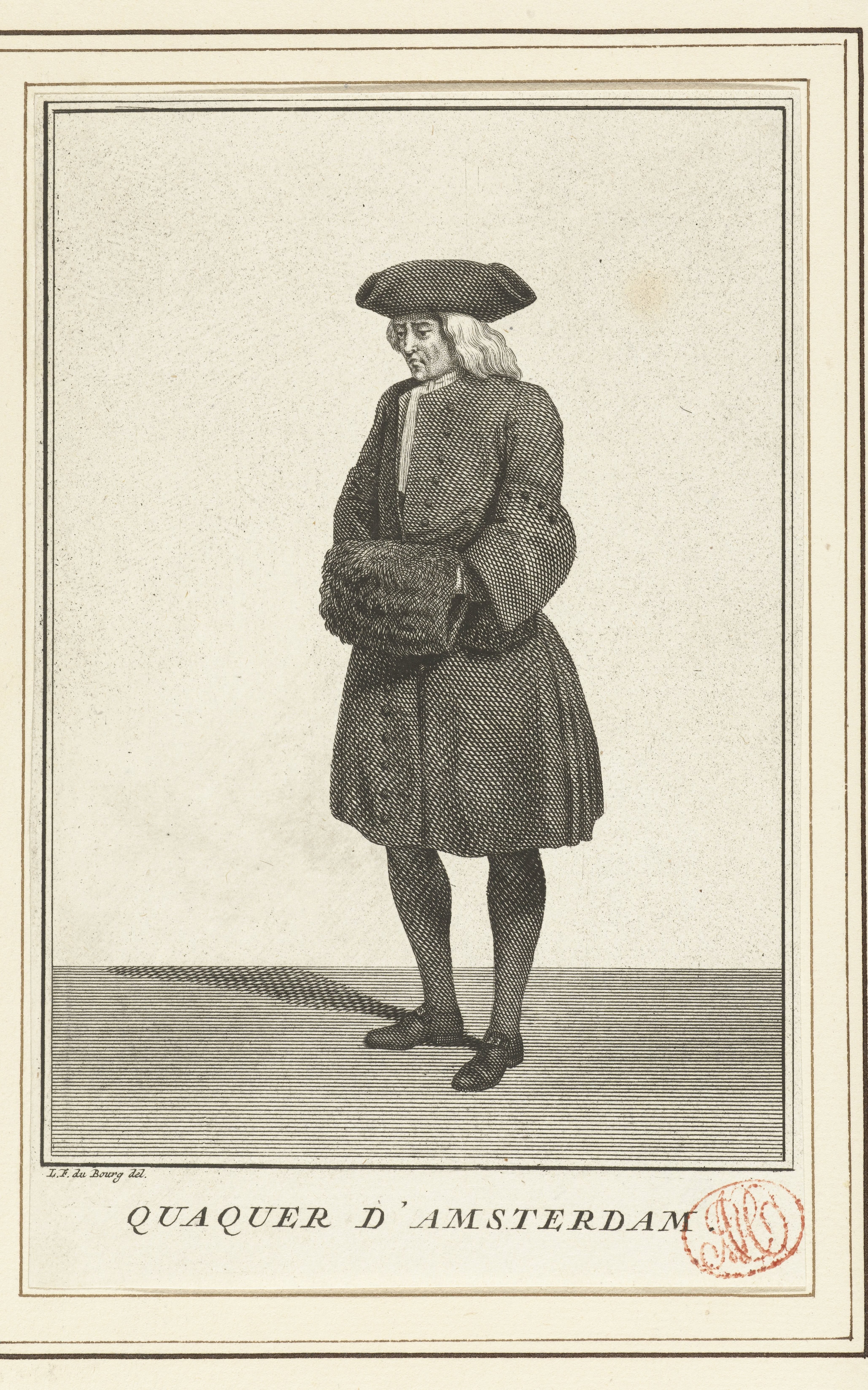 Mannelijke quaker uit Amsterdam