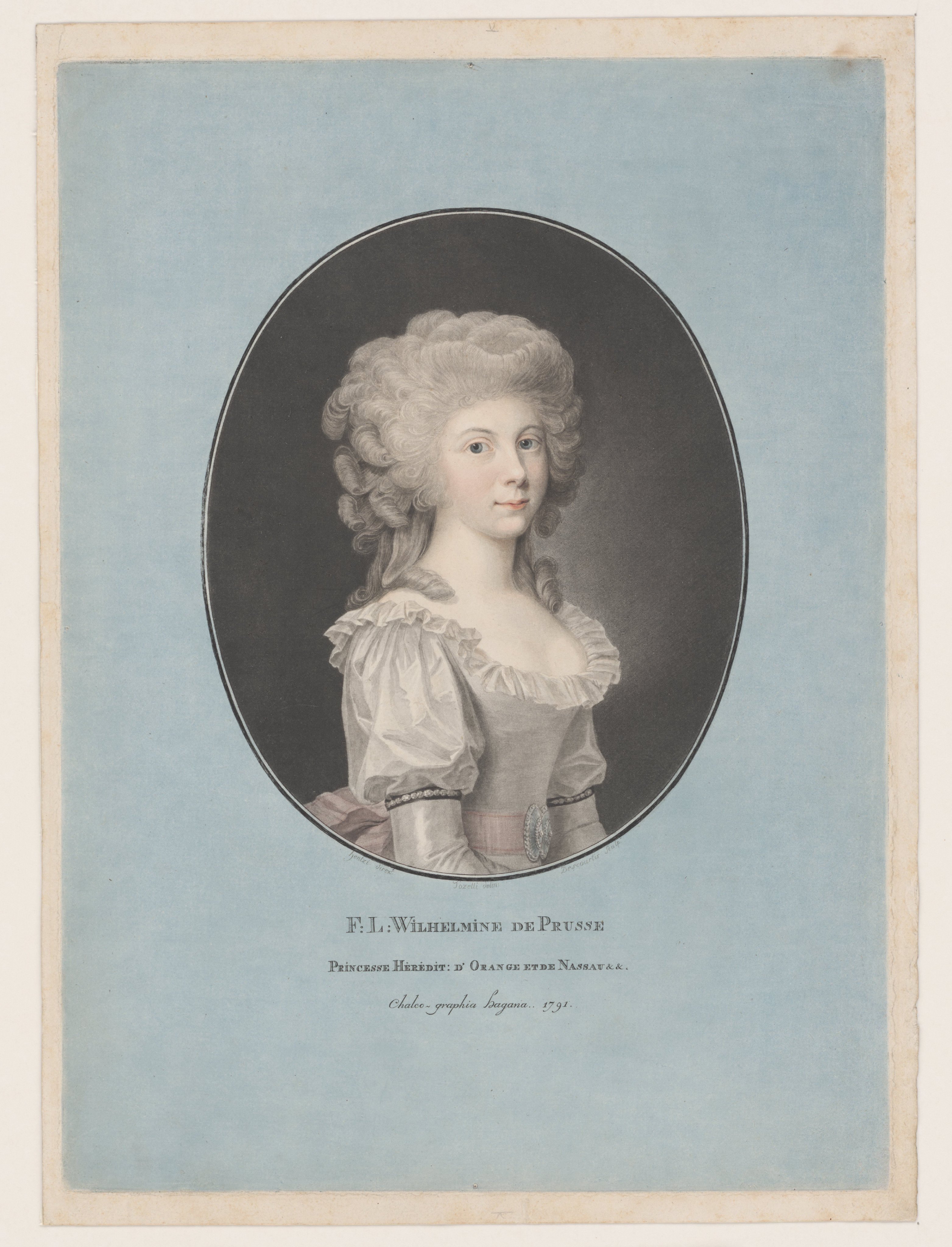 Portret van Wilhelmina Frederica Louisa van Oranje Nassau