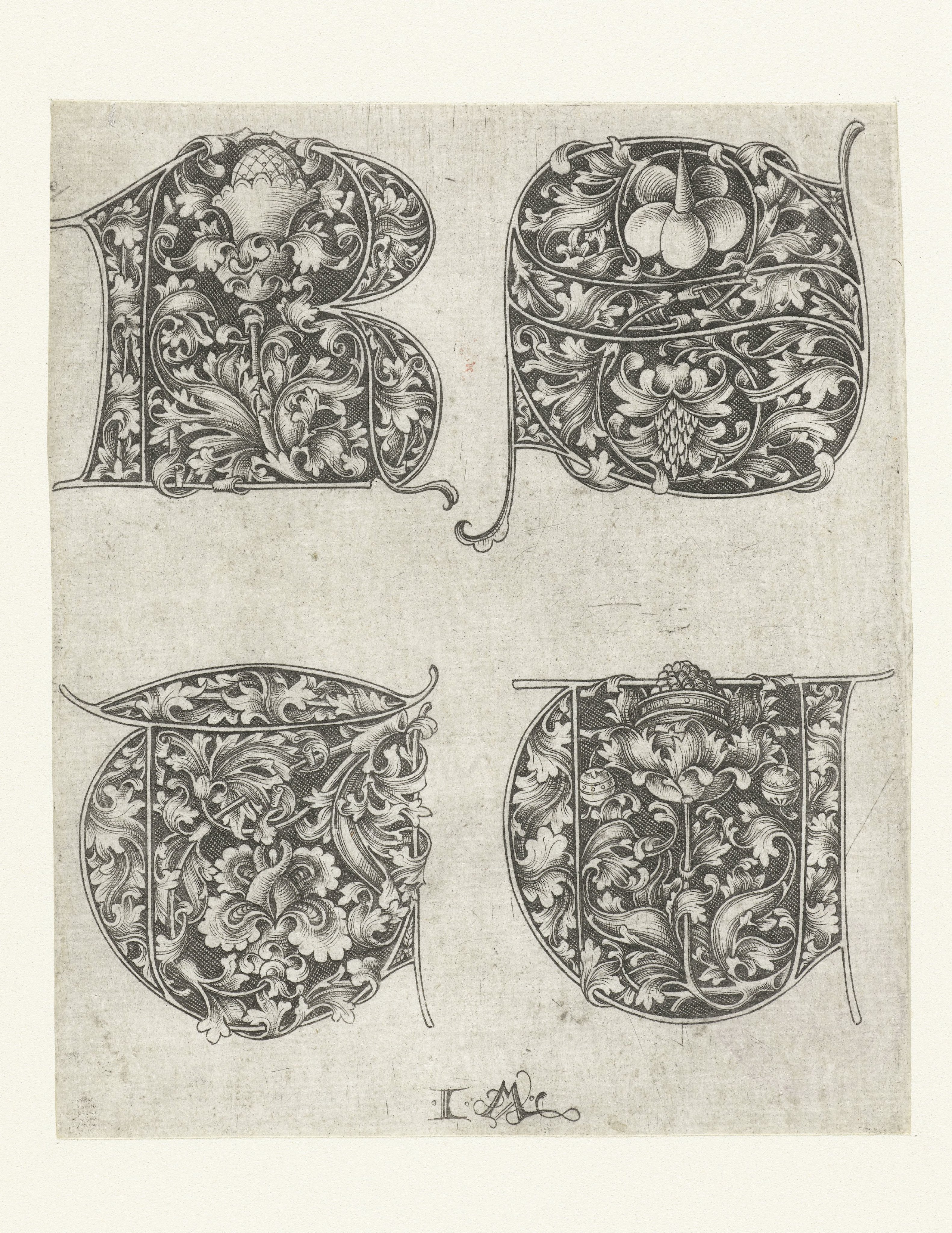 Hoofdletters R, S, T en U
