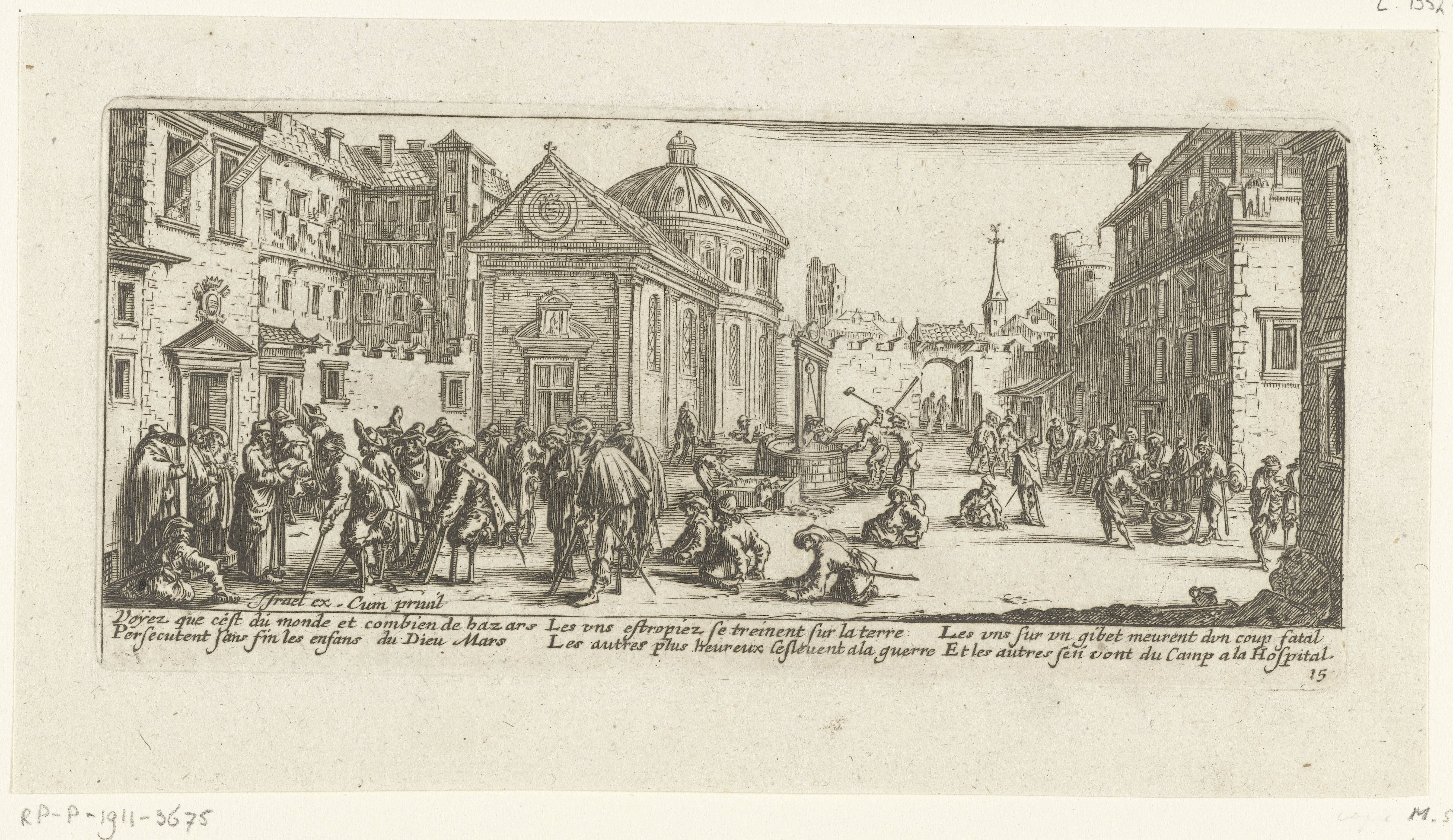 Gewonden bij een ziekenhuis