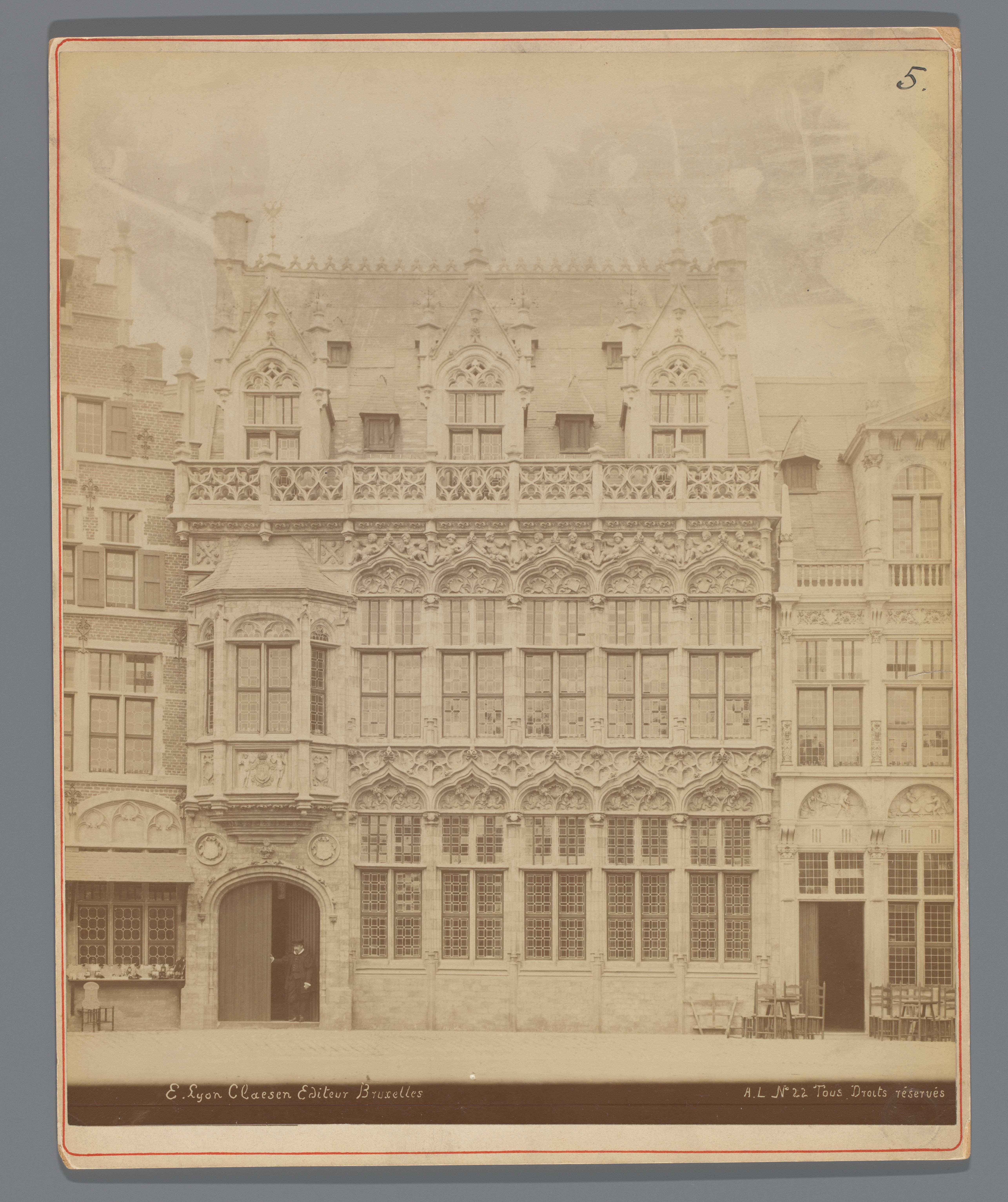 Gebouw op de Wereldtentoonstelling van 1897 in Brussel, België
