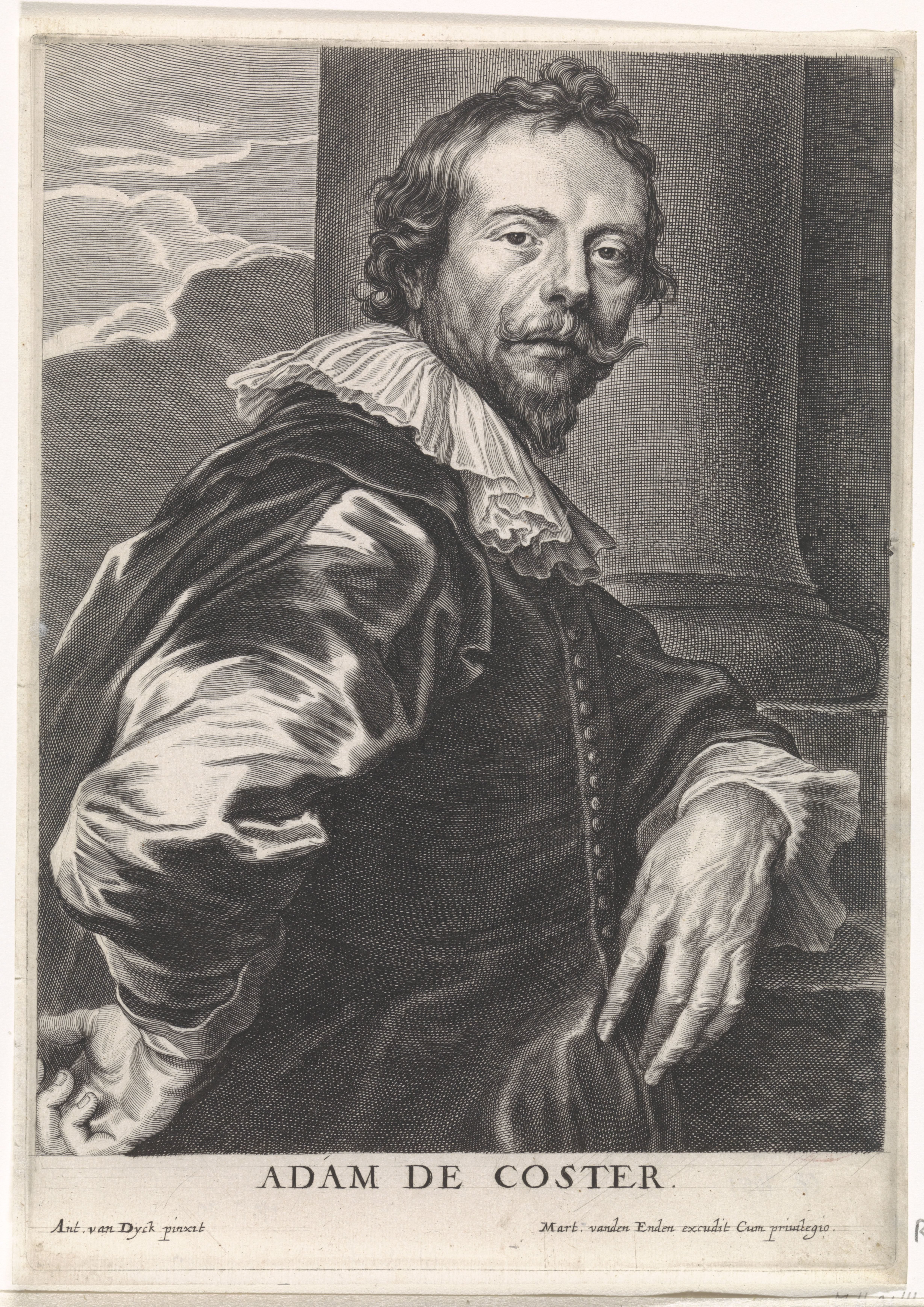 Portret van Adam de Coster