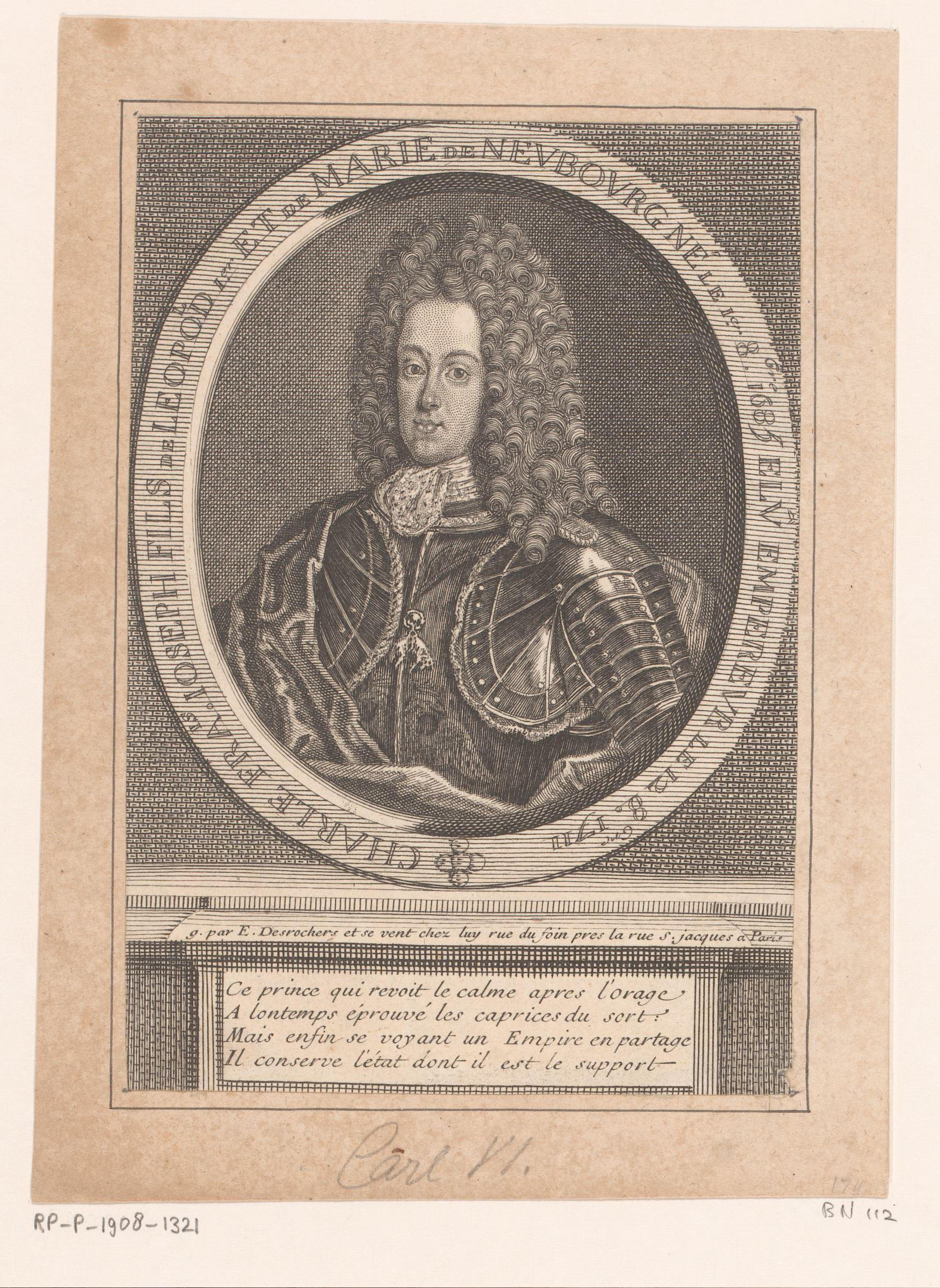 Portret van keizer Karel VI