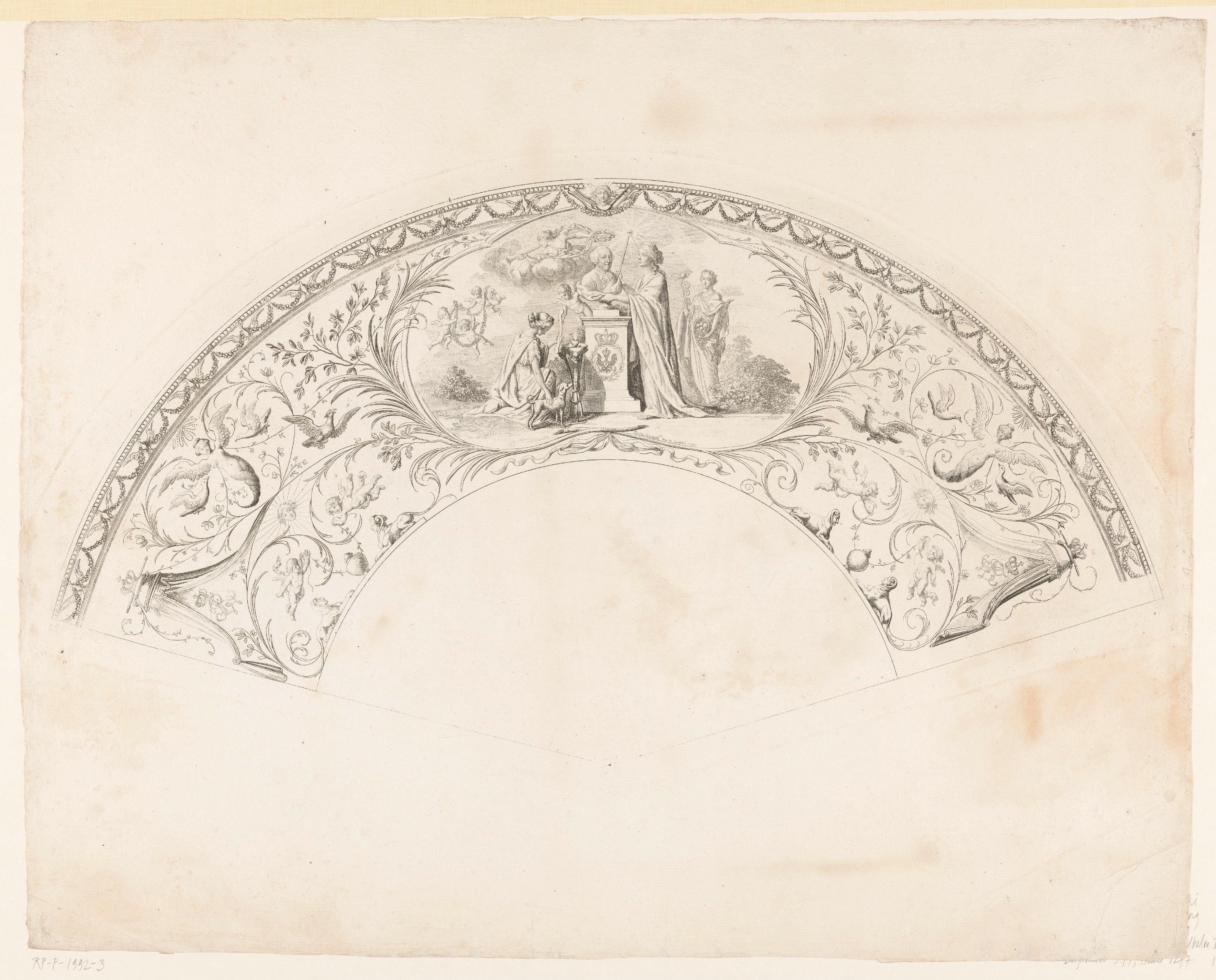 Allegorie op de inhuldiging van Frederik Willem II, koning van Pruisen, te Königsberg