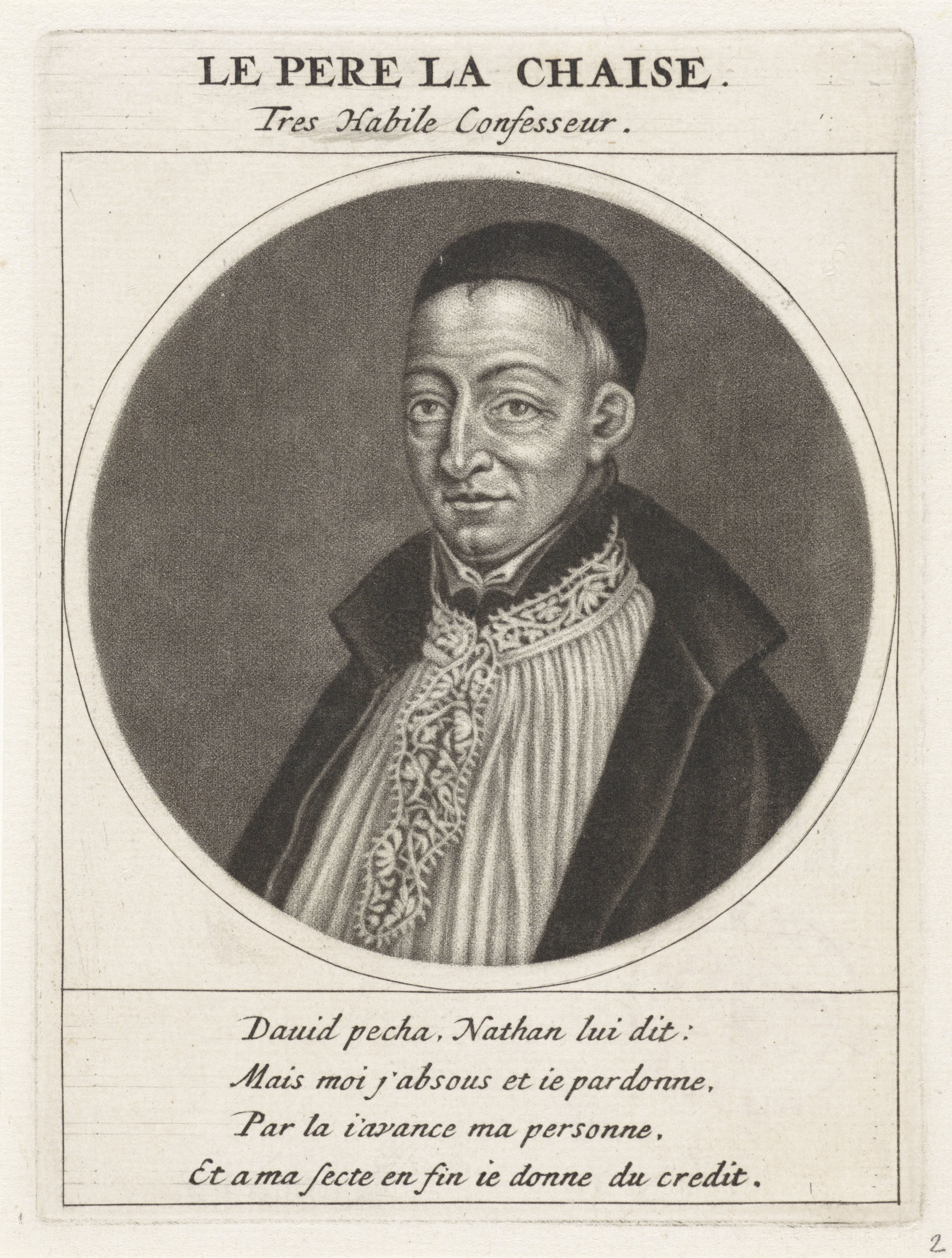 Portret van François de la Chaise