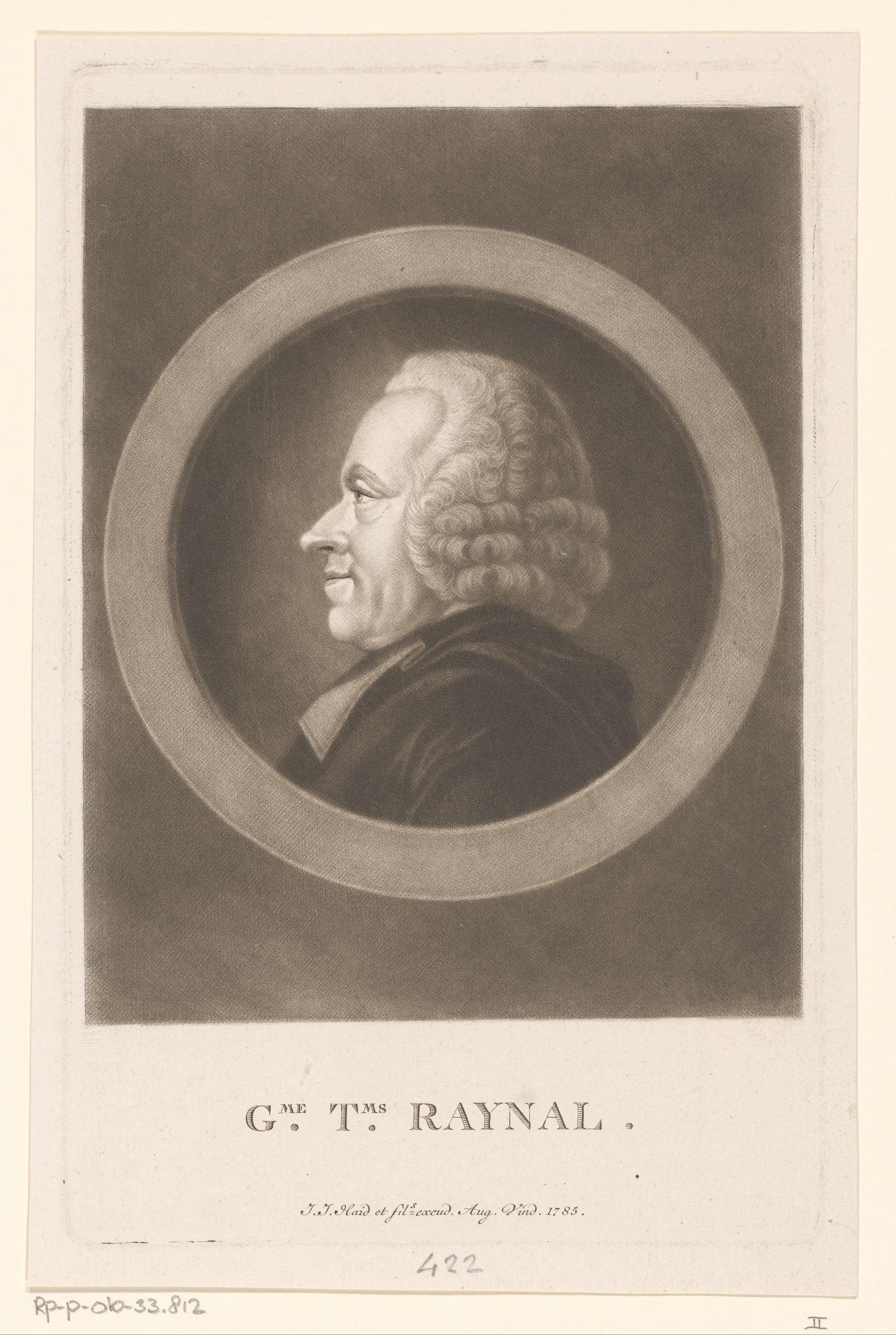 Portret van Guillaume-Thomas François Raynal