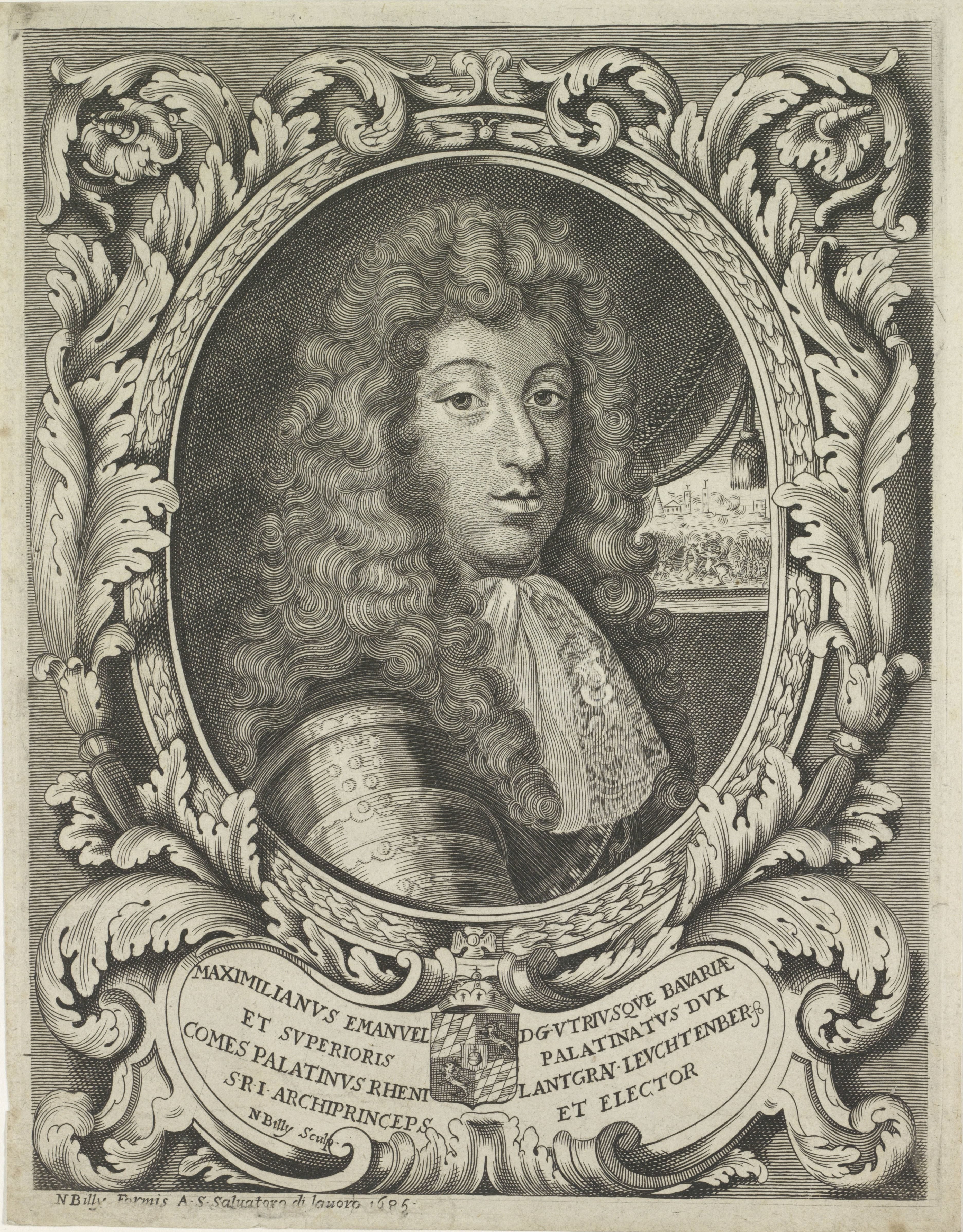 Portret van Maximiliaan II Emanuel van Beieren