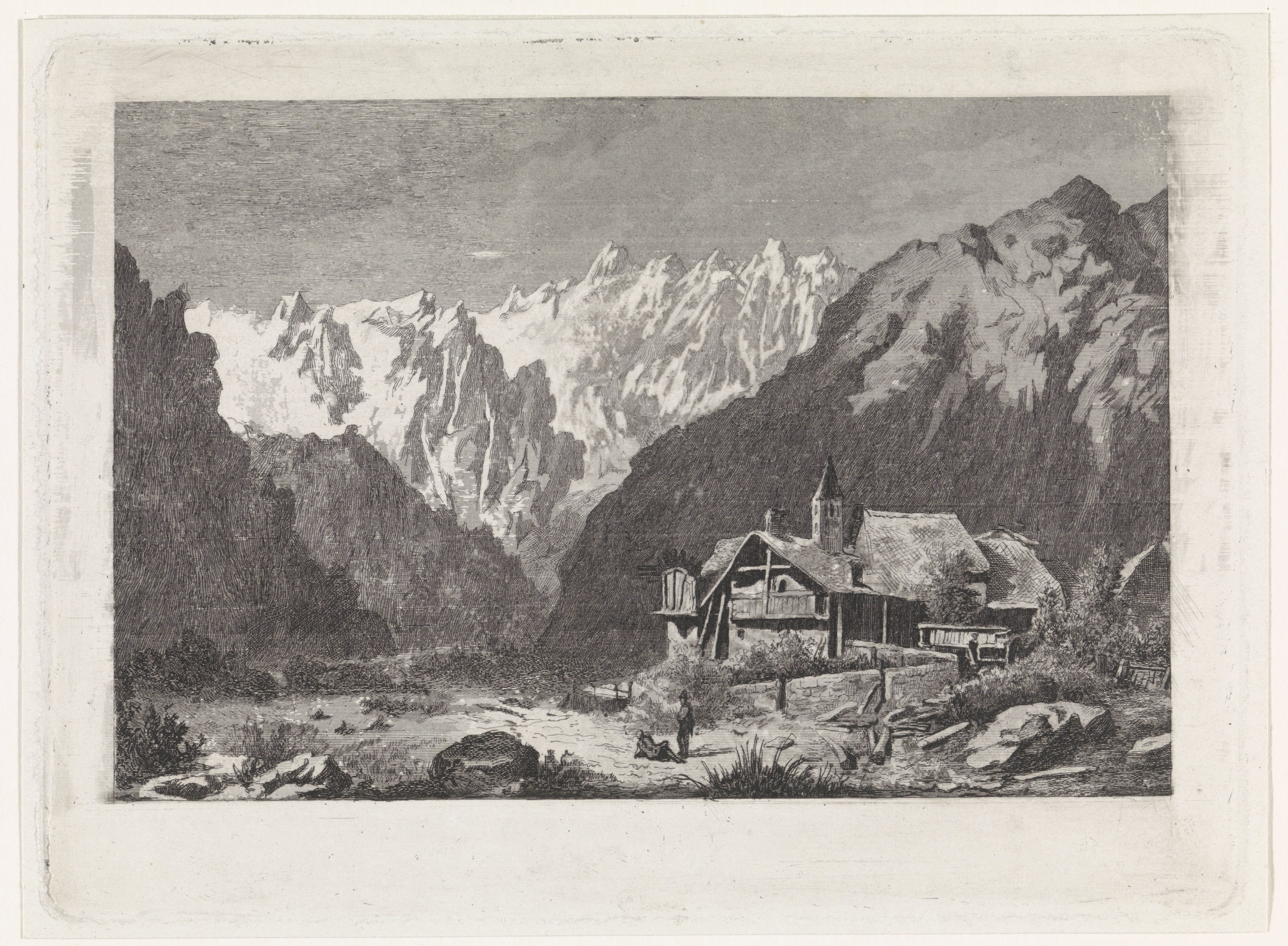 Gezicht op de Col du Géant