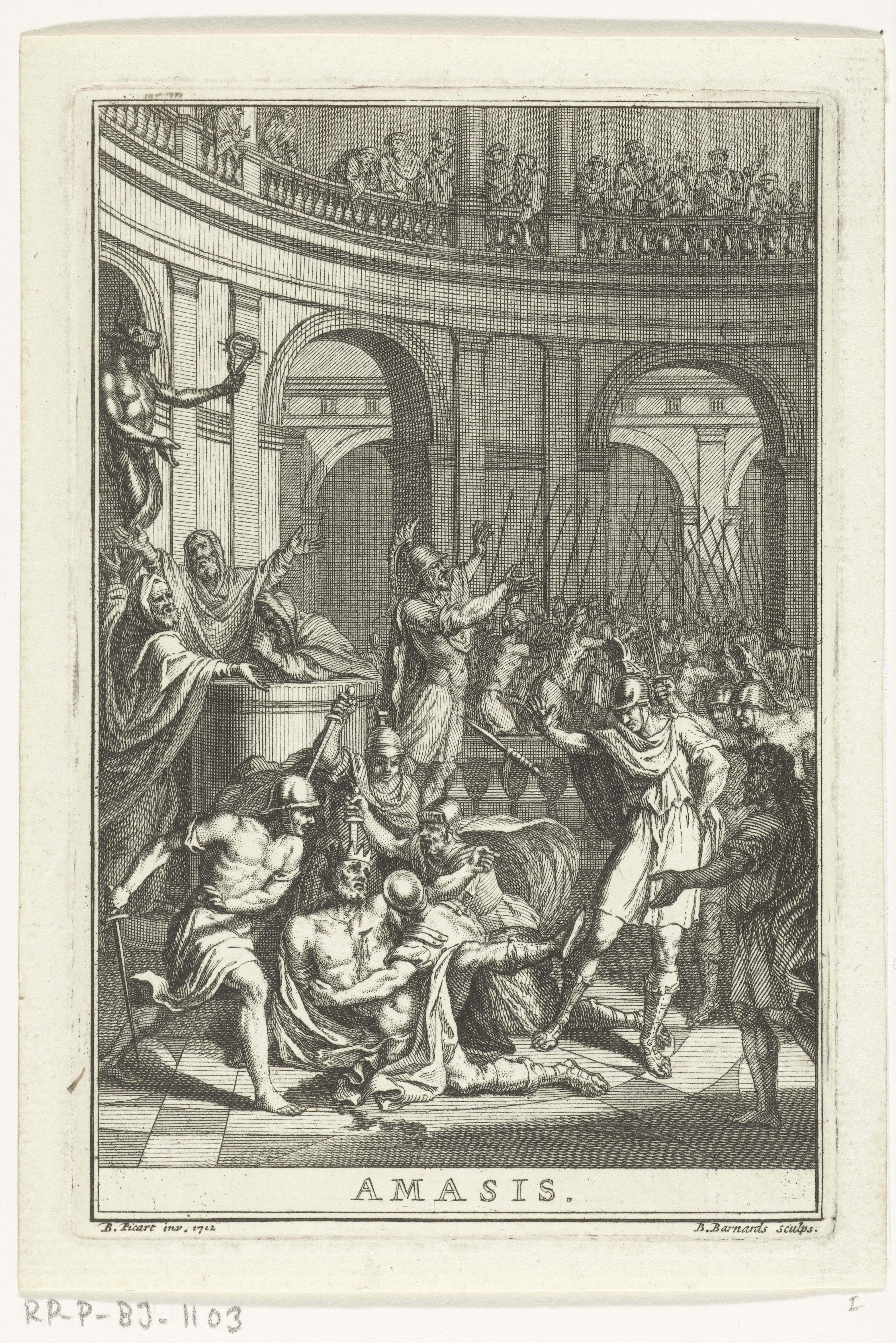 Titelpagina voor François Joseph de Lagrange Chancel "Amasis, tragedie"