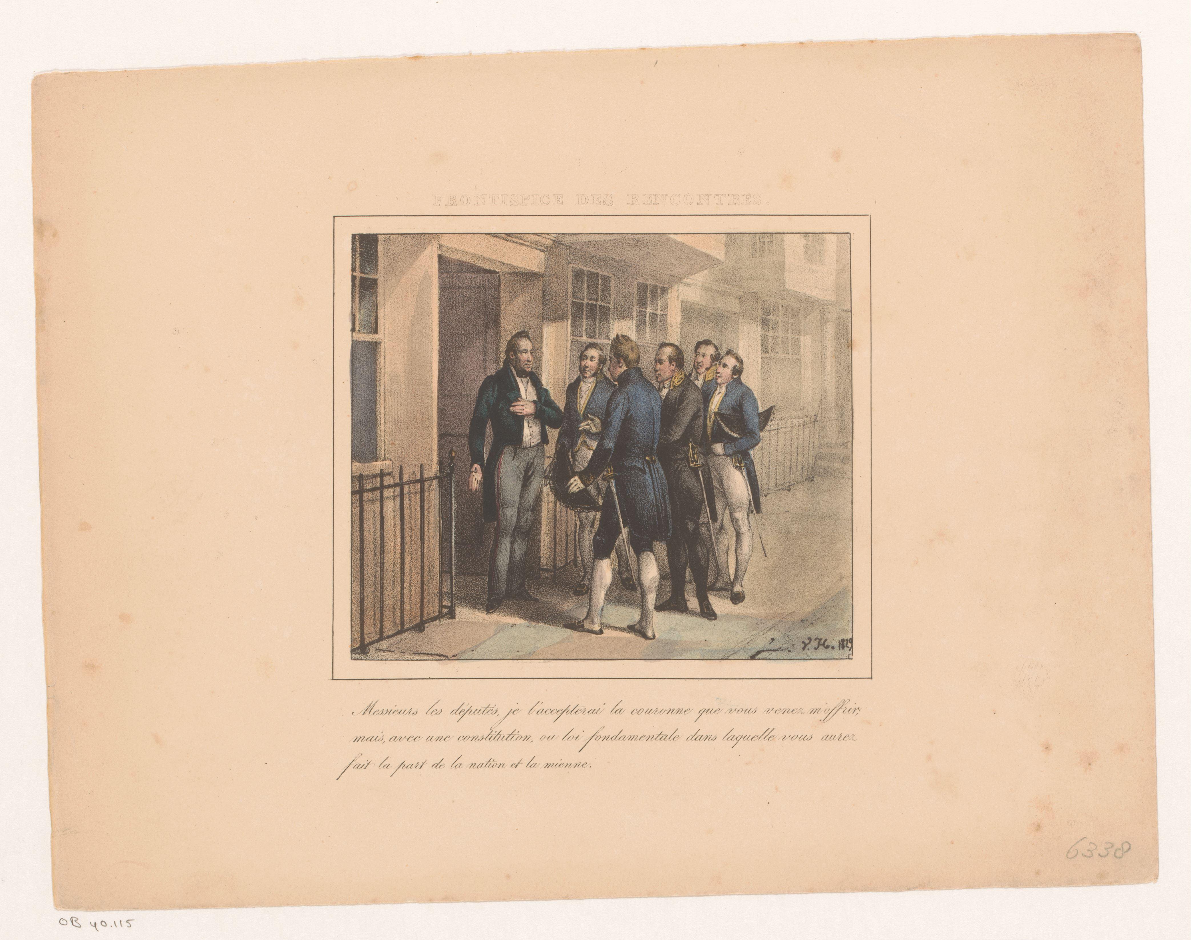 Willem I accepteert op verzoek de Nederlandse kroon, 1829