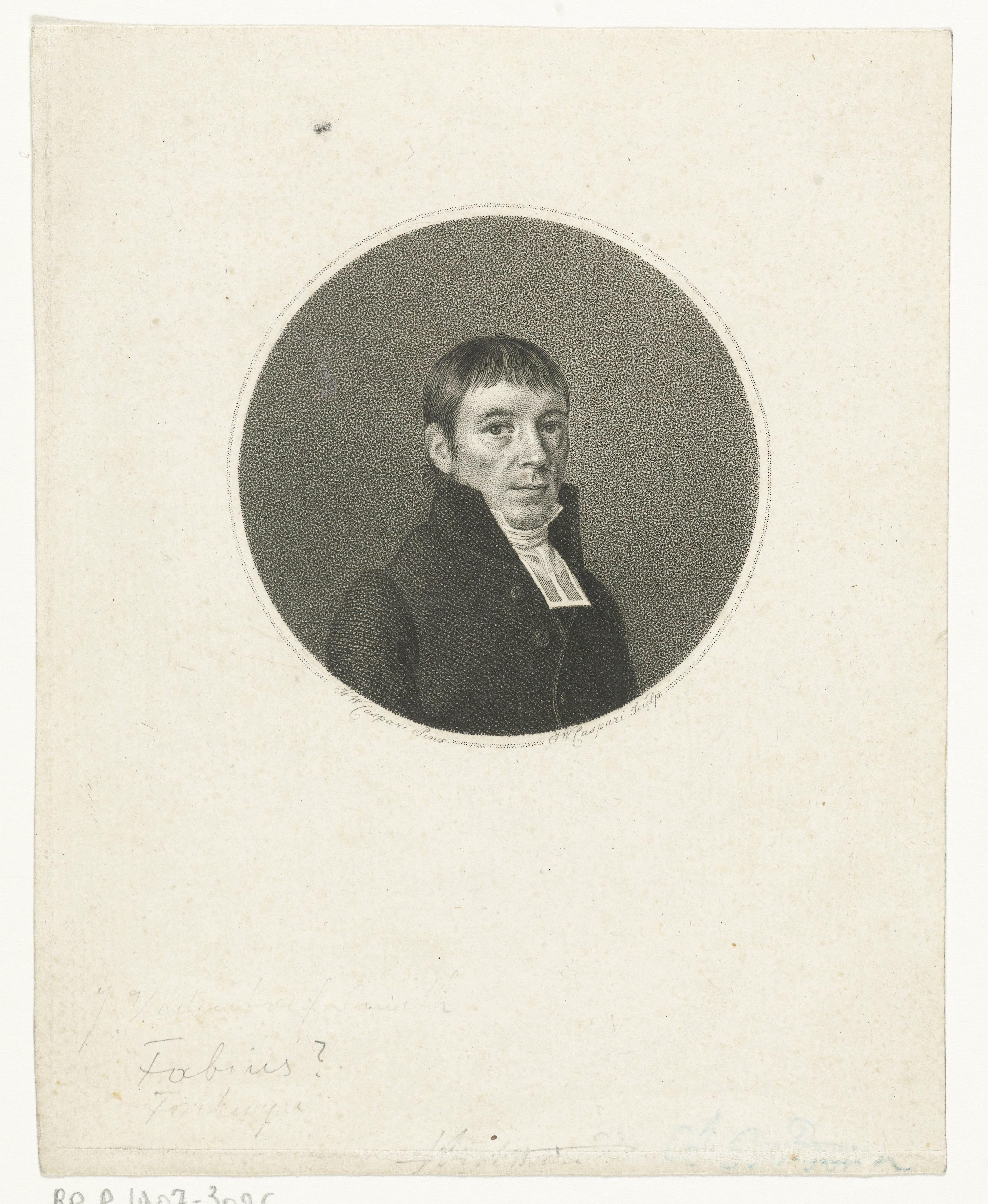 Portret van Jan Christiaan Fabius