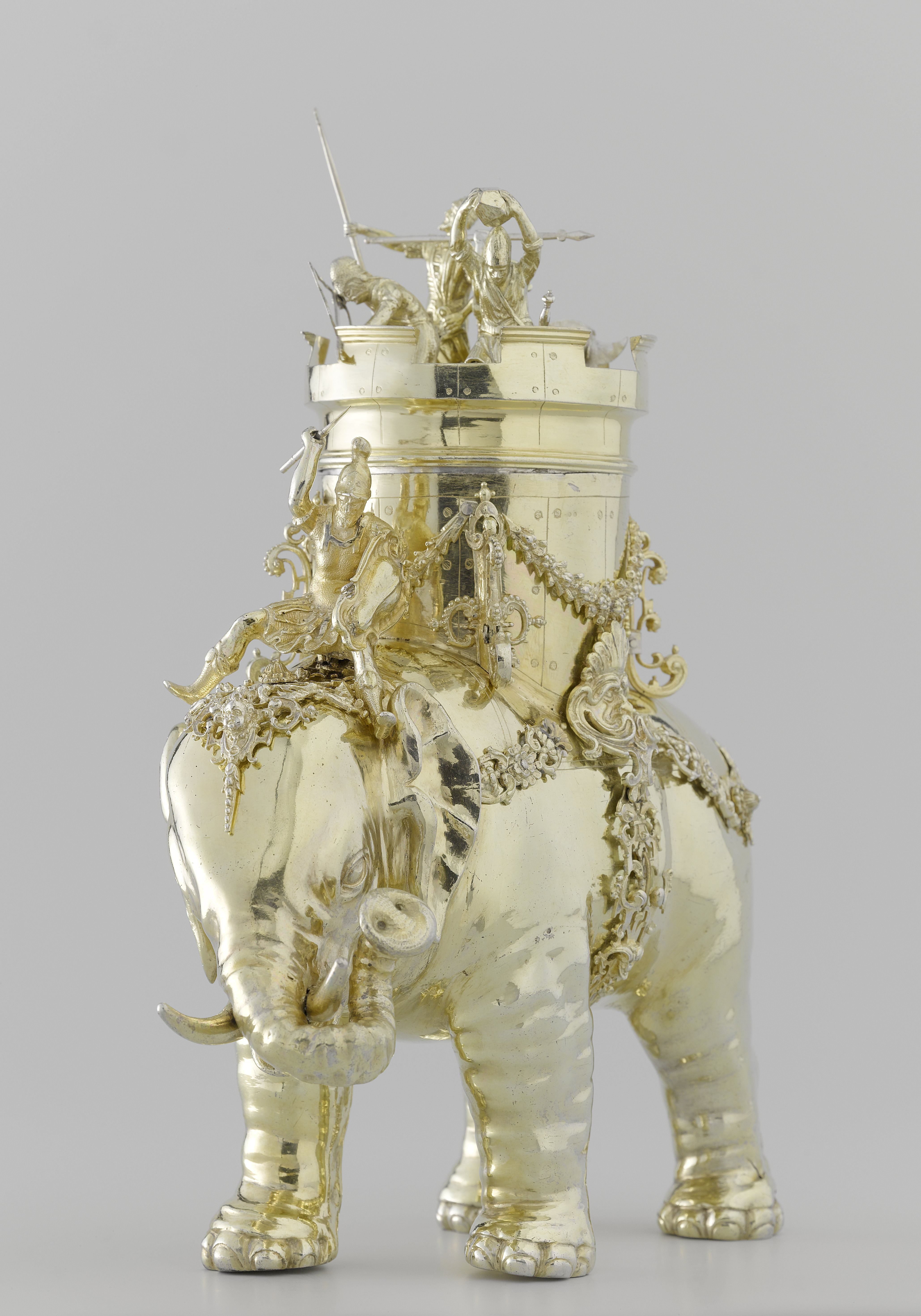Jug in the shape of a war elephant