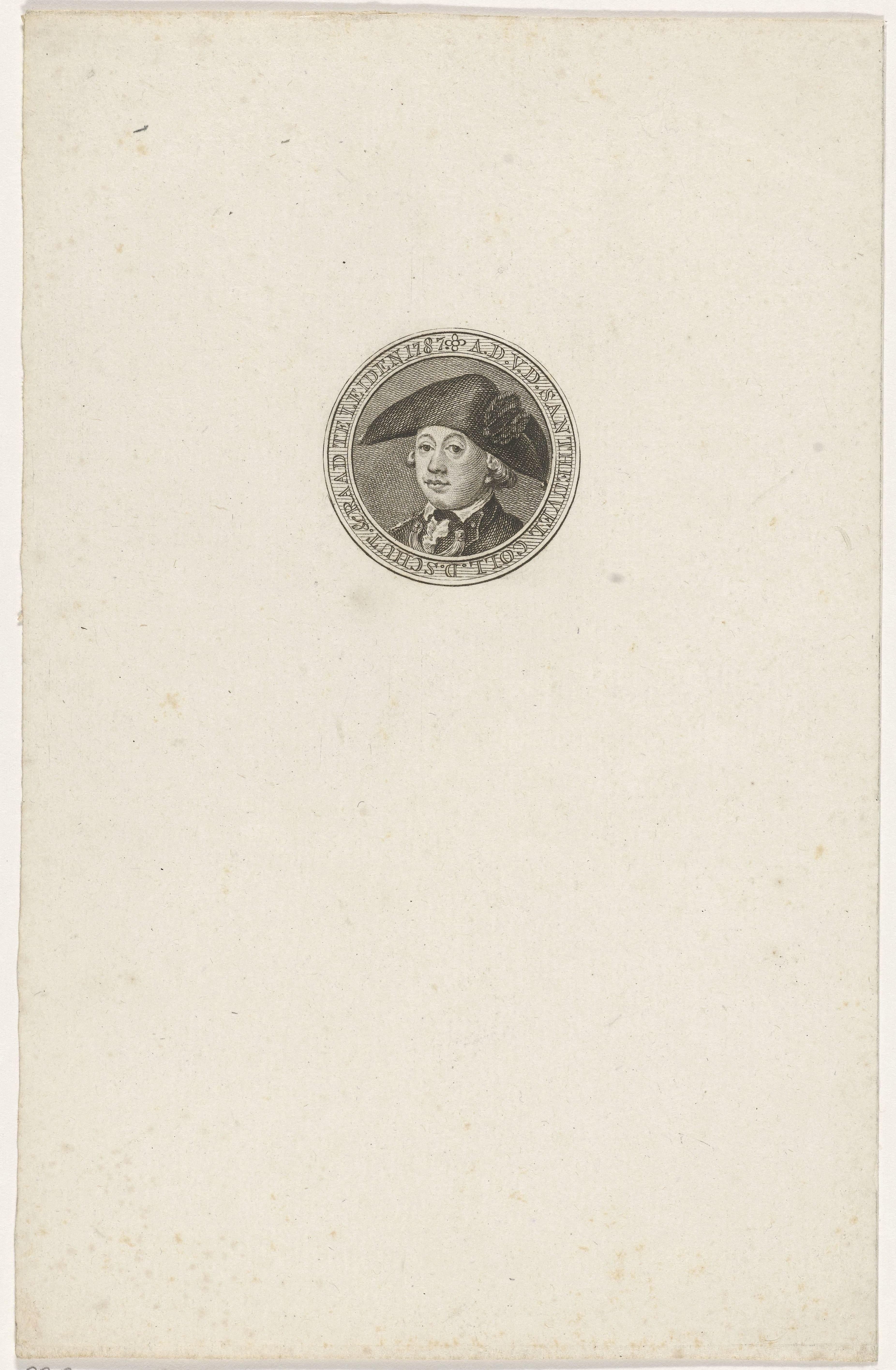 Portret van A.D. van den Santheuvel