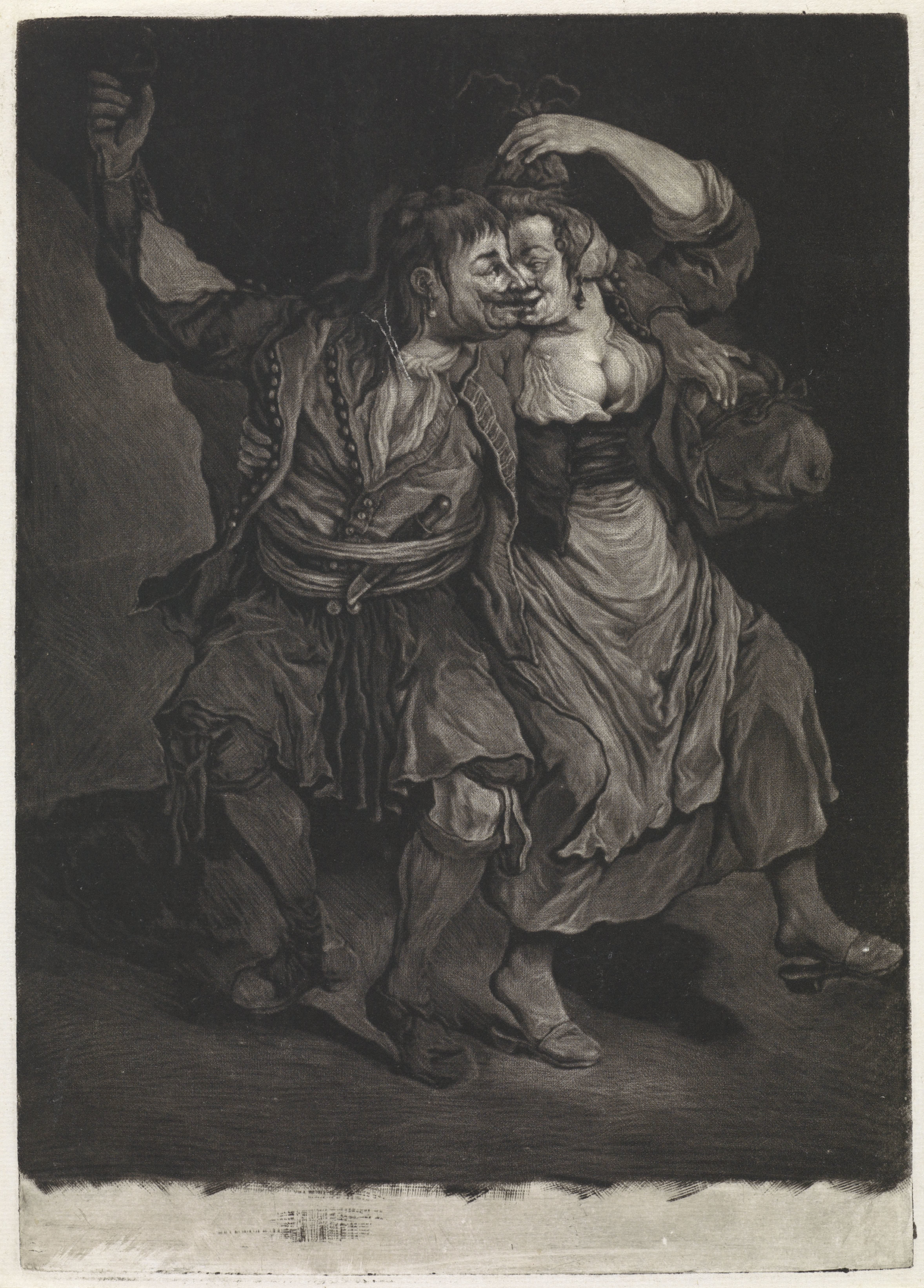 Dansend paar, 1695