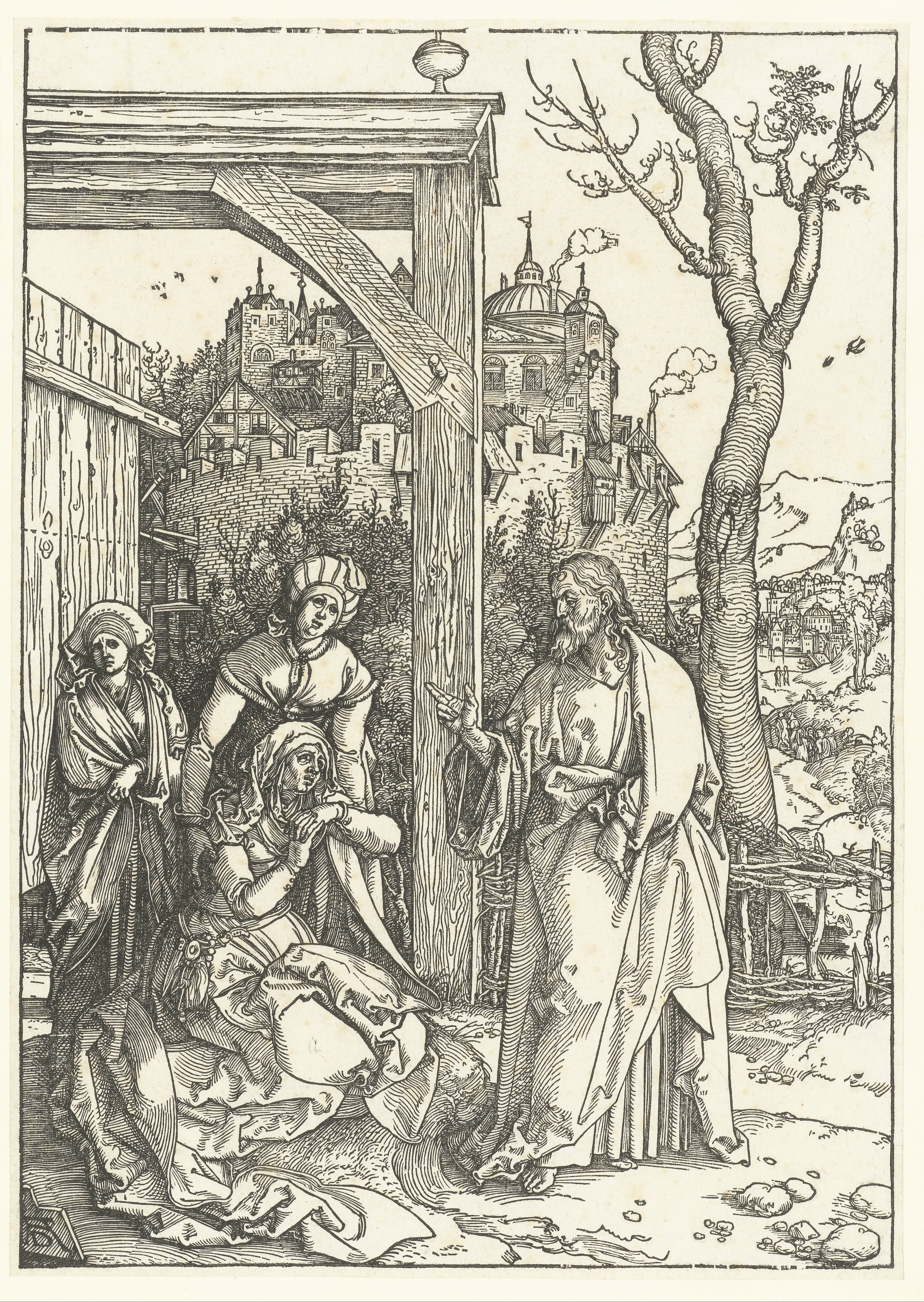Christus neemt afscheid van Maria