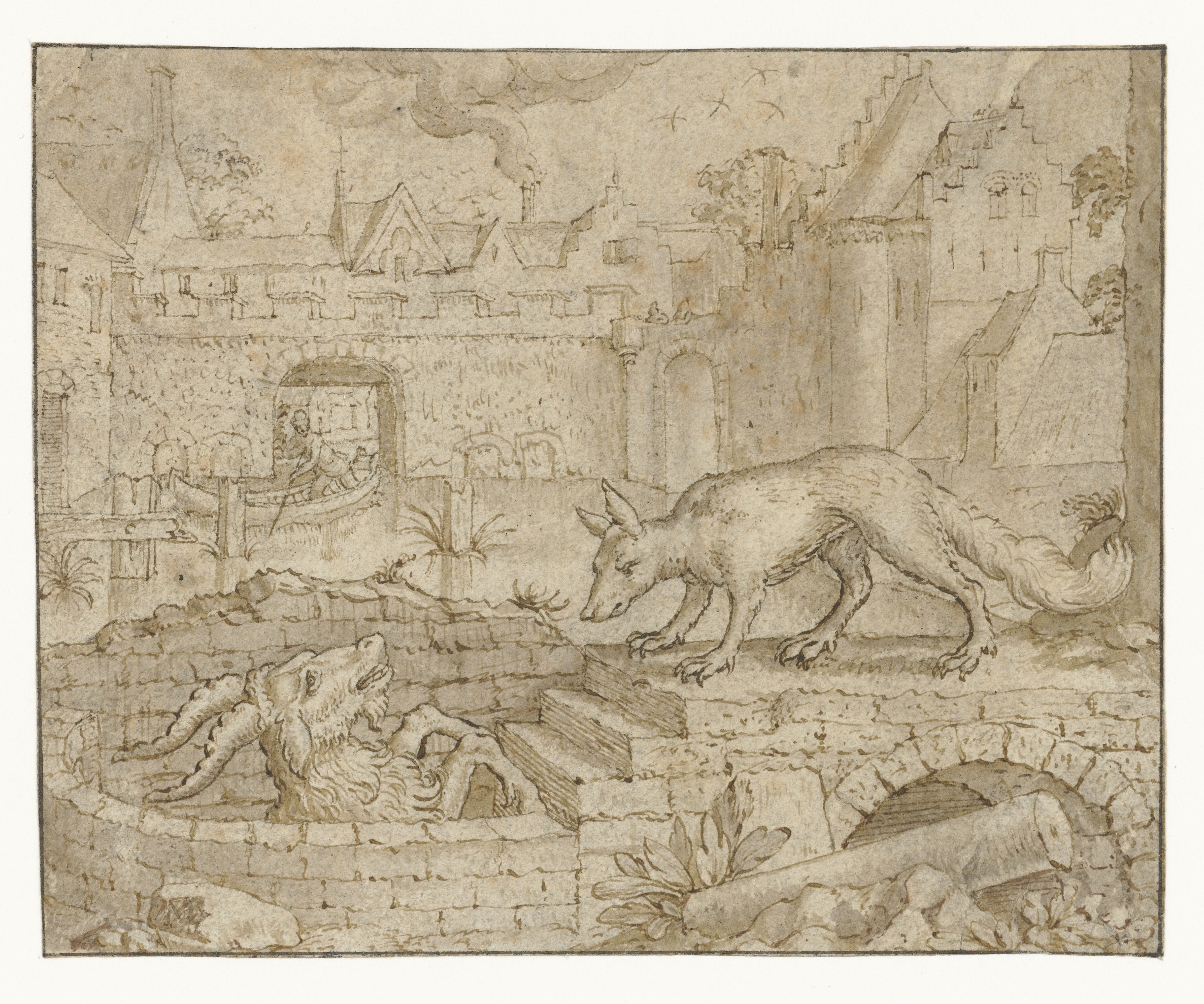 Fabel van de vos en de geit