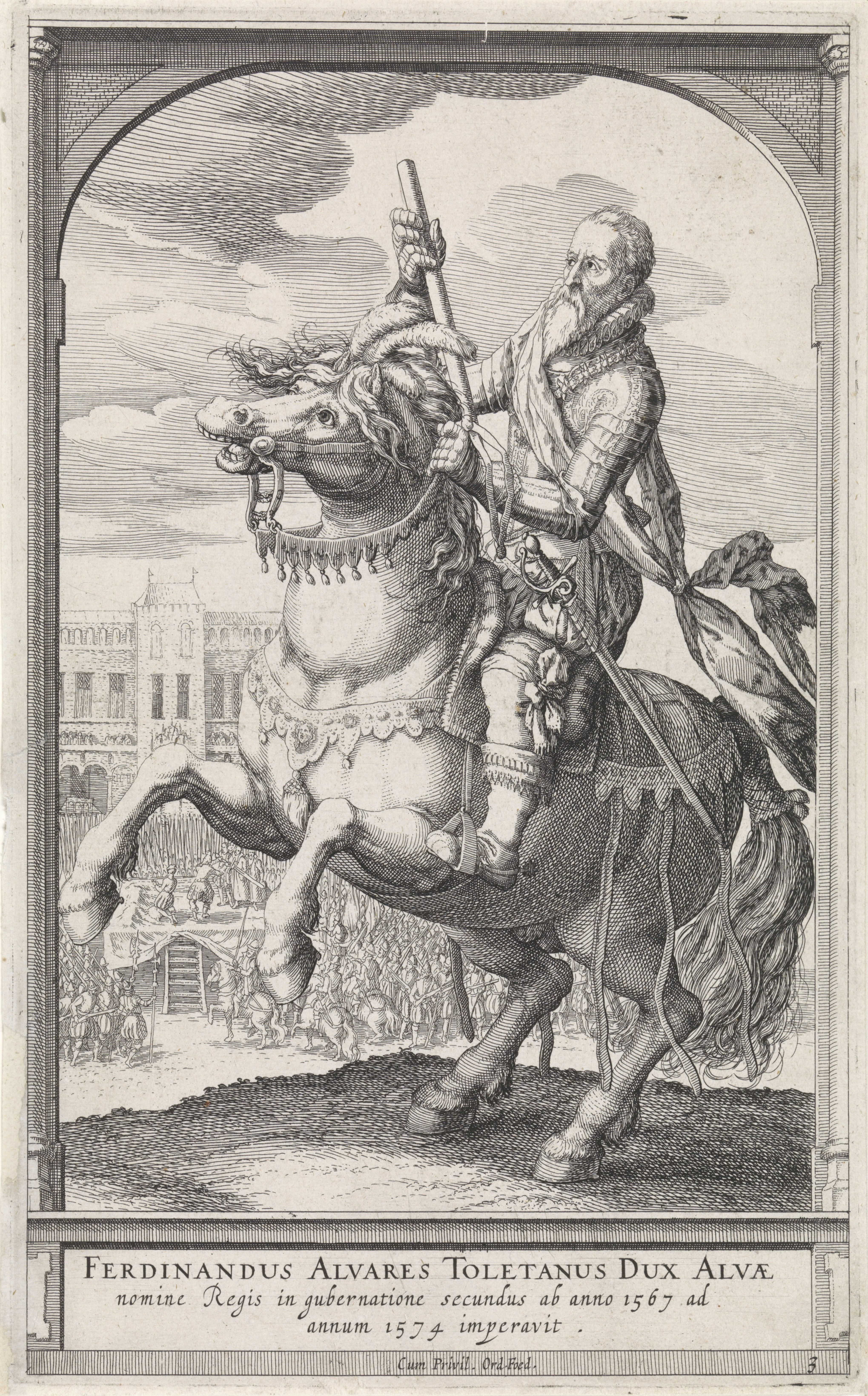 Ruiterportret van de hertog van Alva