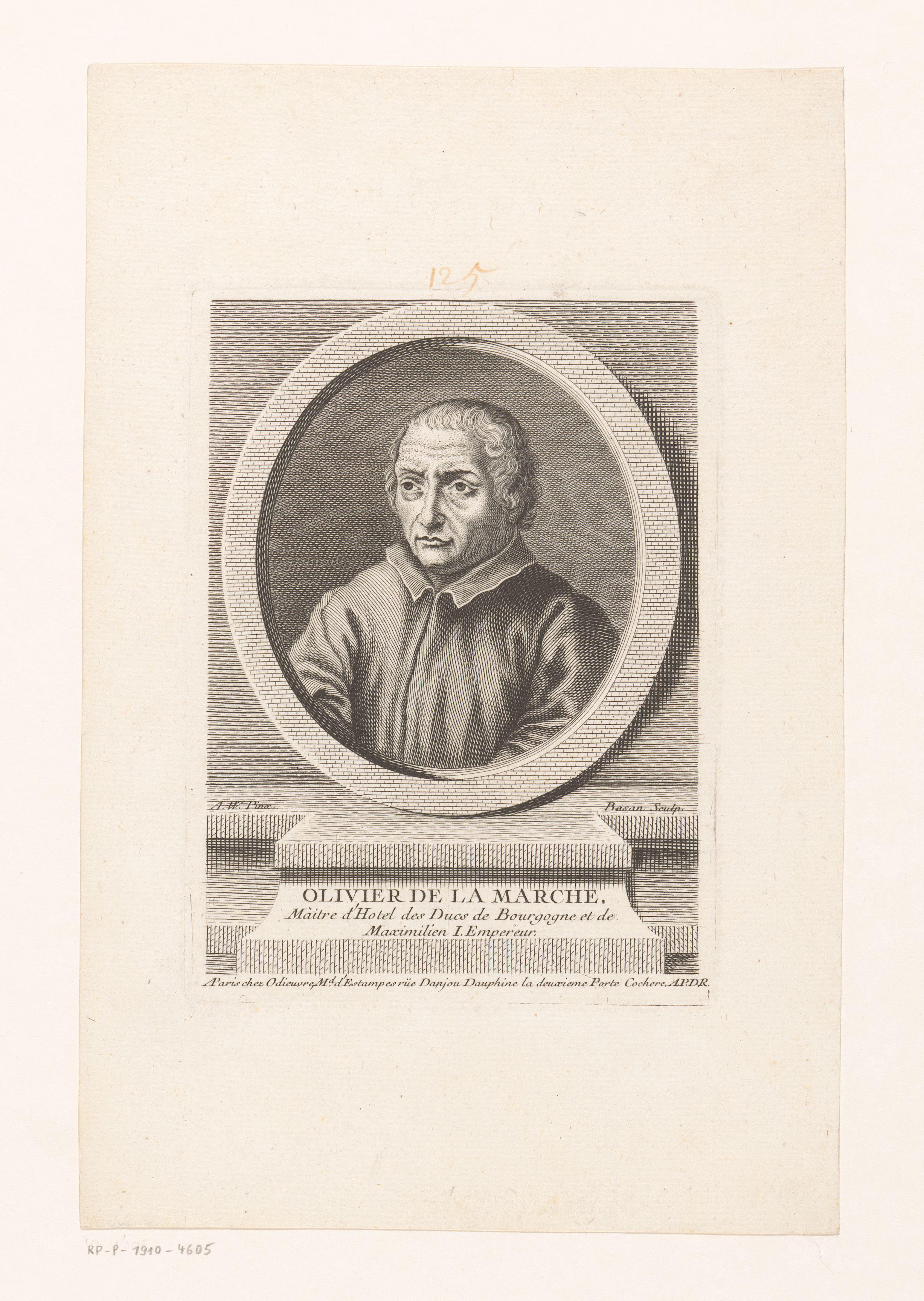 Portret van Olivier de La Marche
