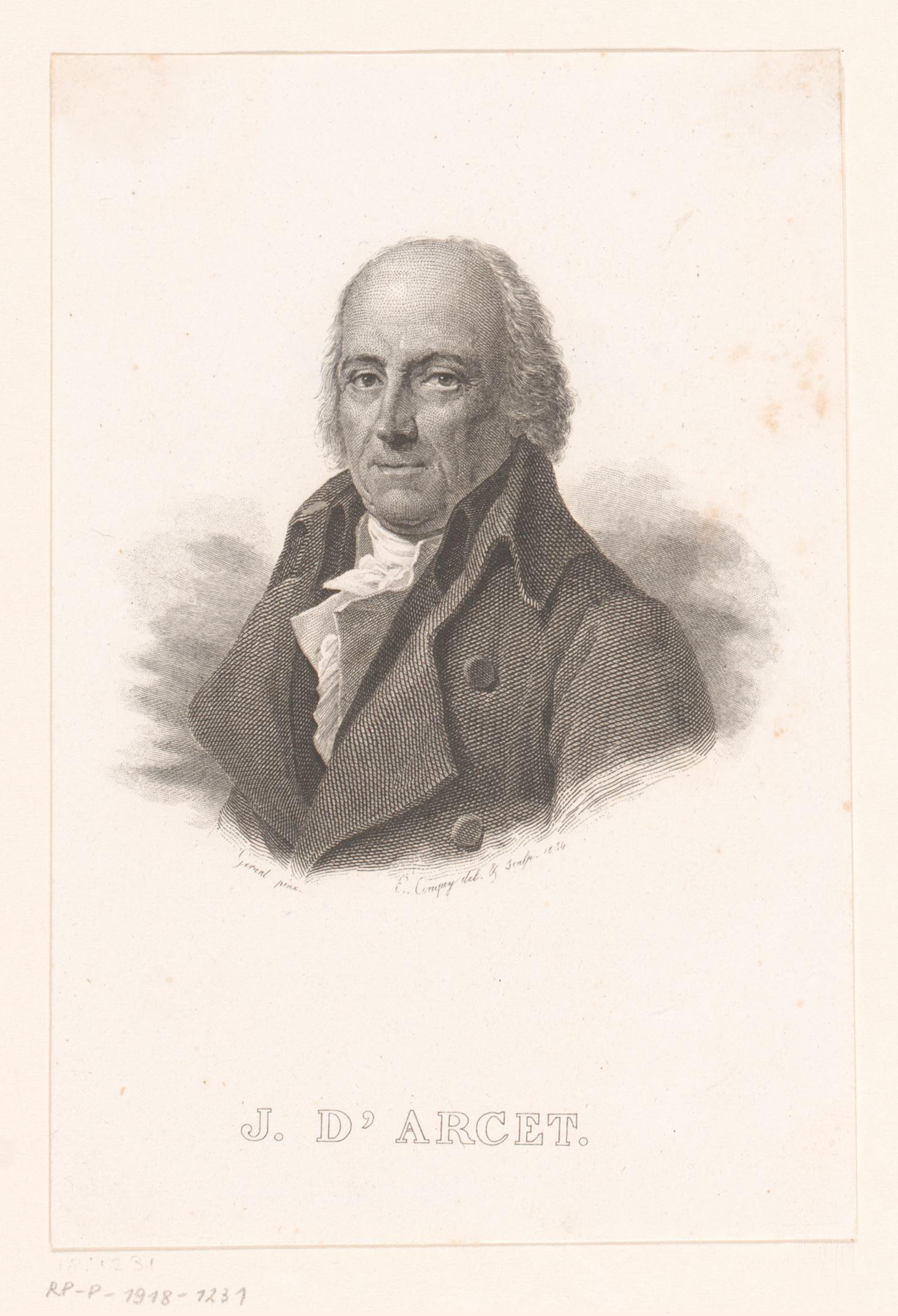 Portret van Jean d'Arcet