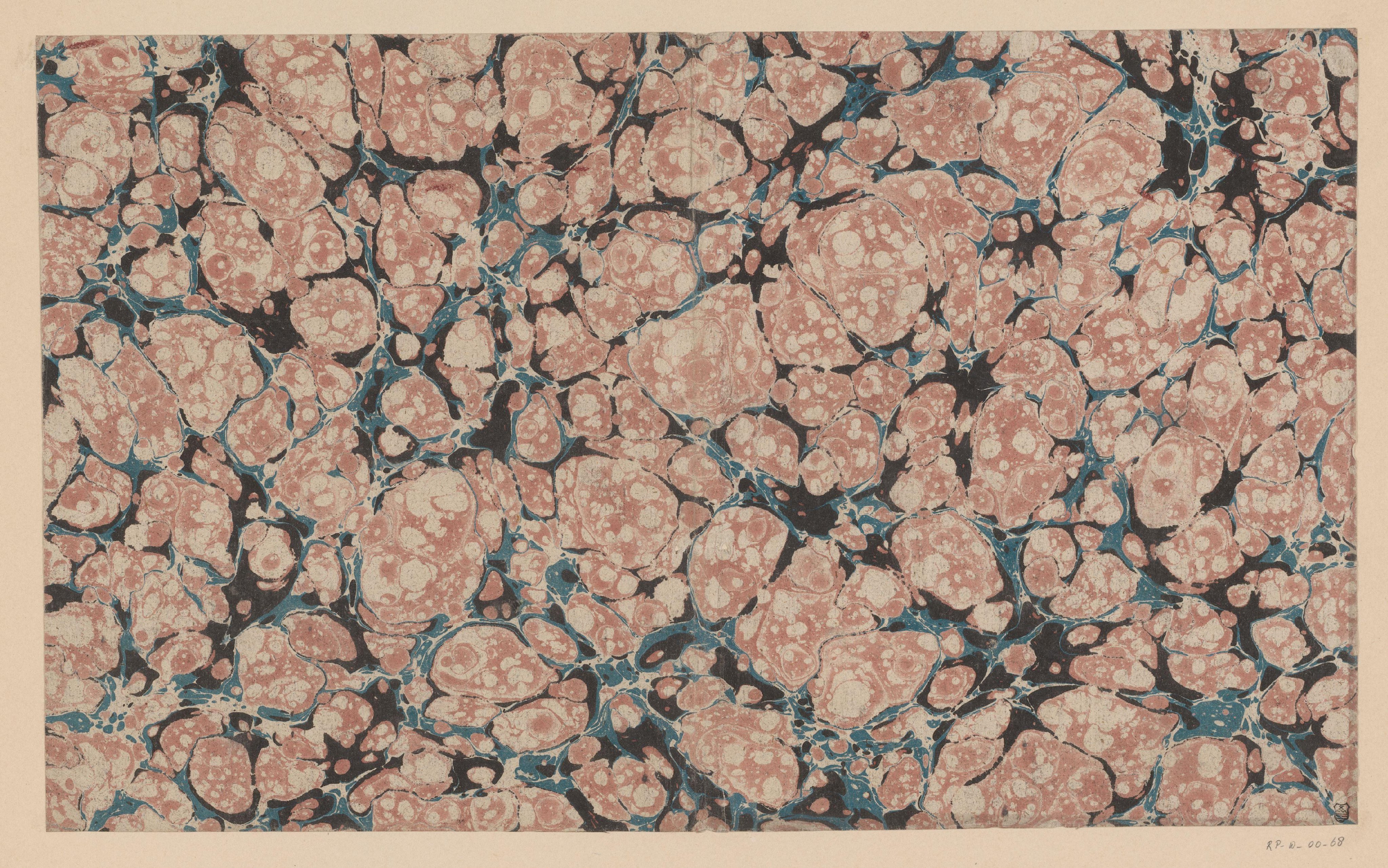 Graniet-kiezelmarmer in zwart, blauw en roze
