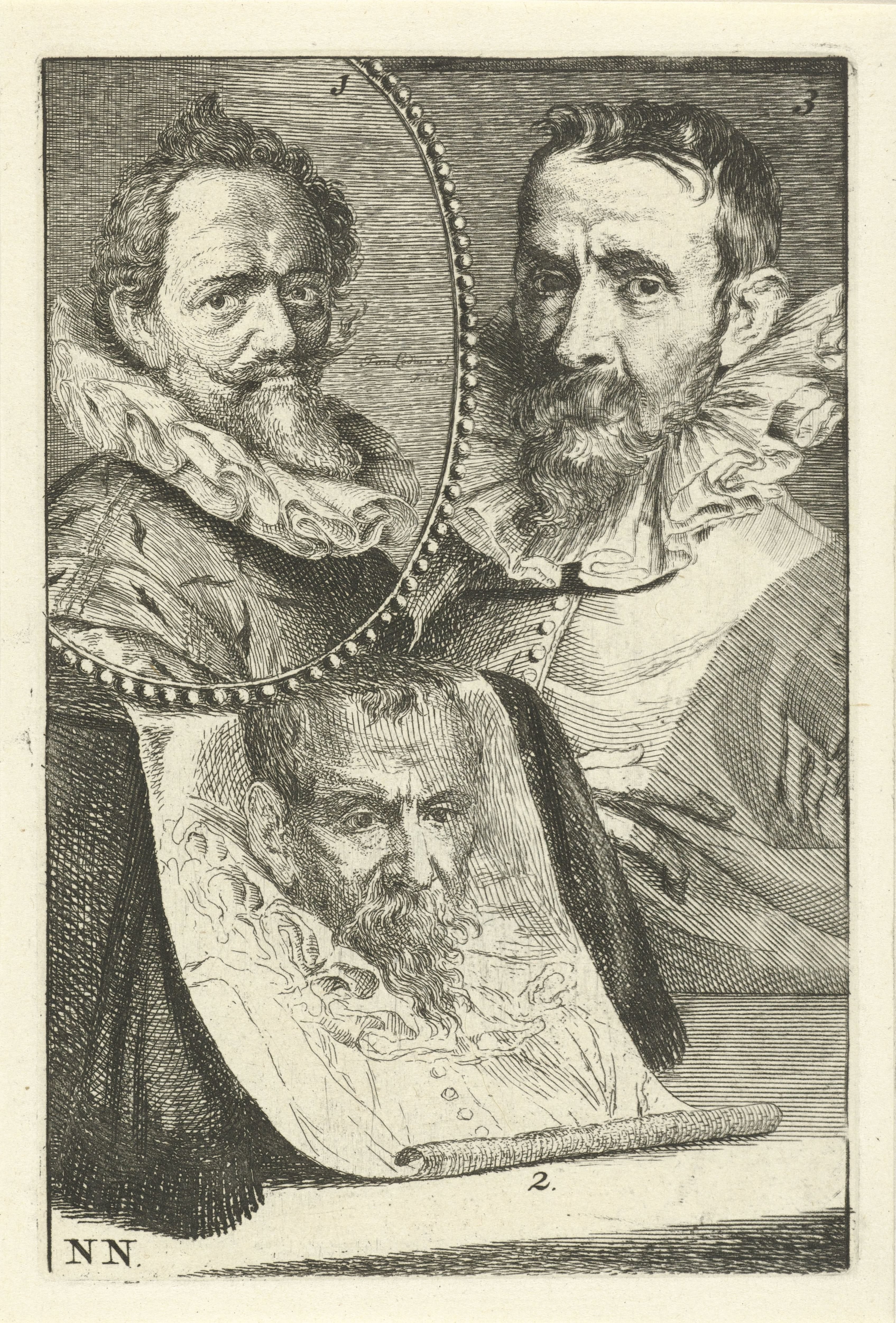Portretten van Hans von Aachen, Pieter Brueghel II en Jan Brueghel I