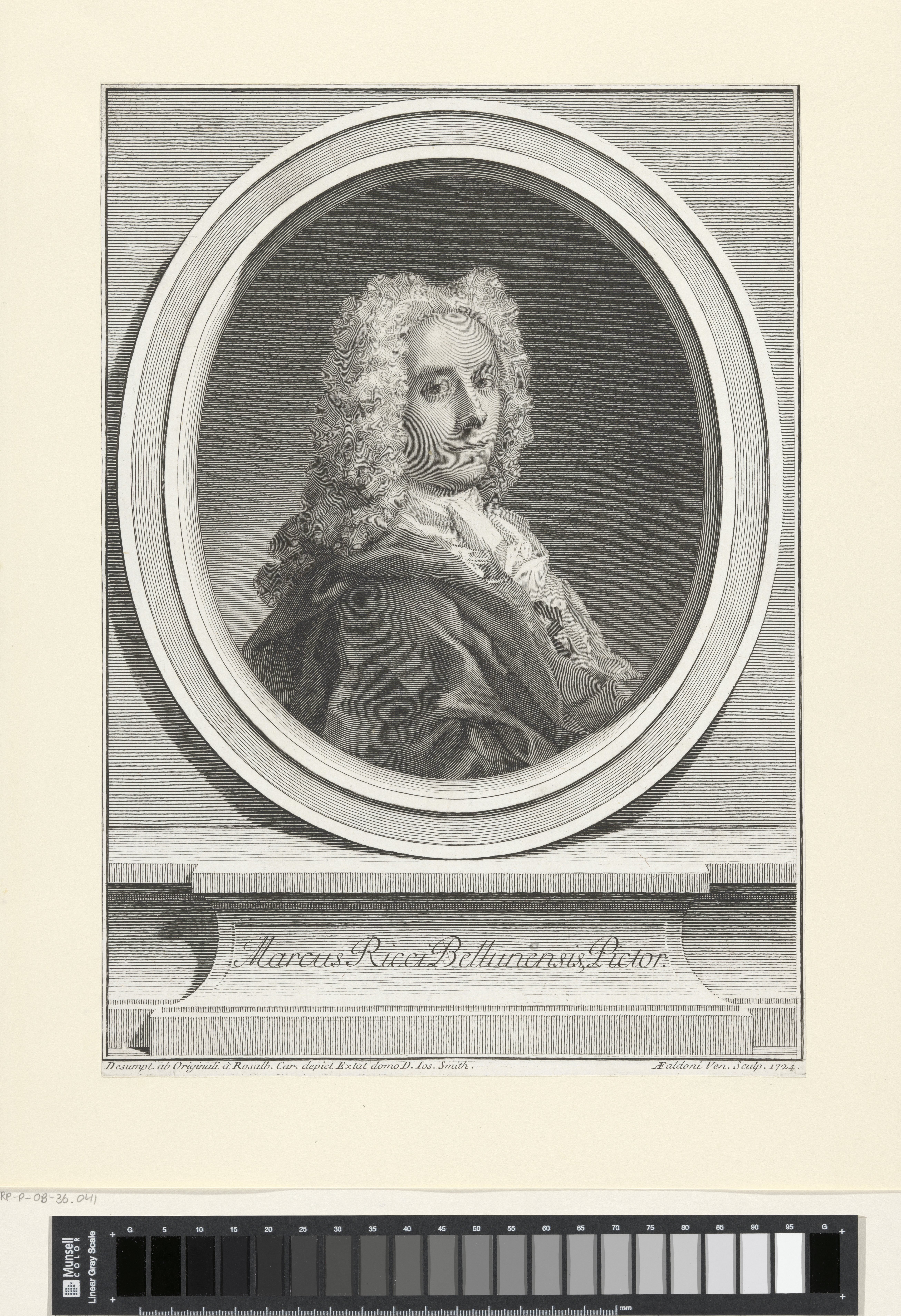 Portret van schilder Marco Ricci