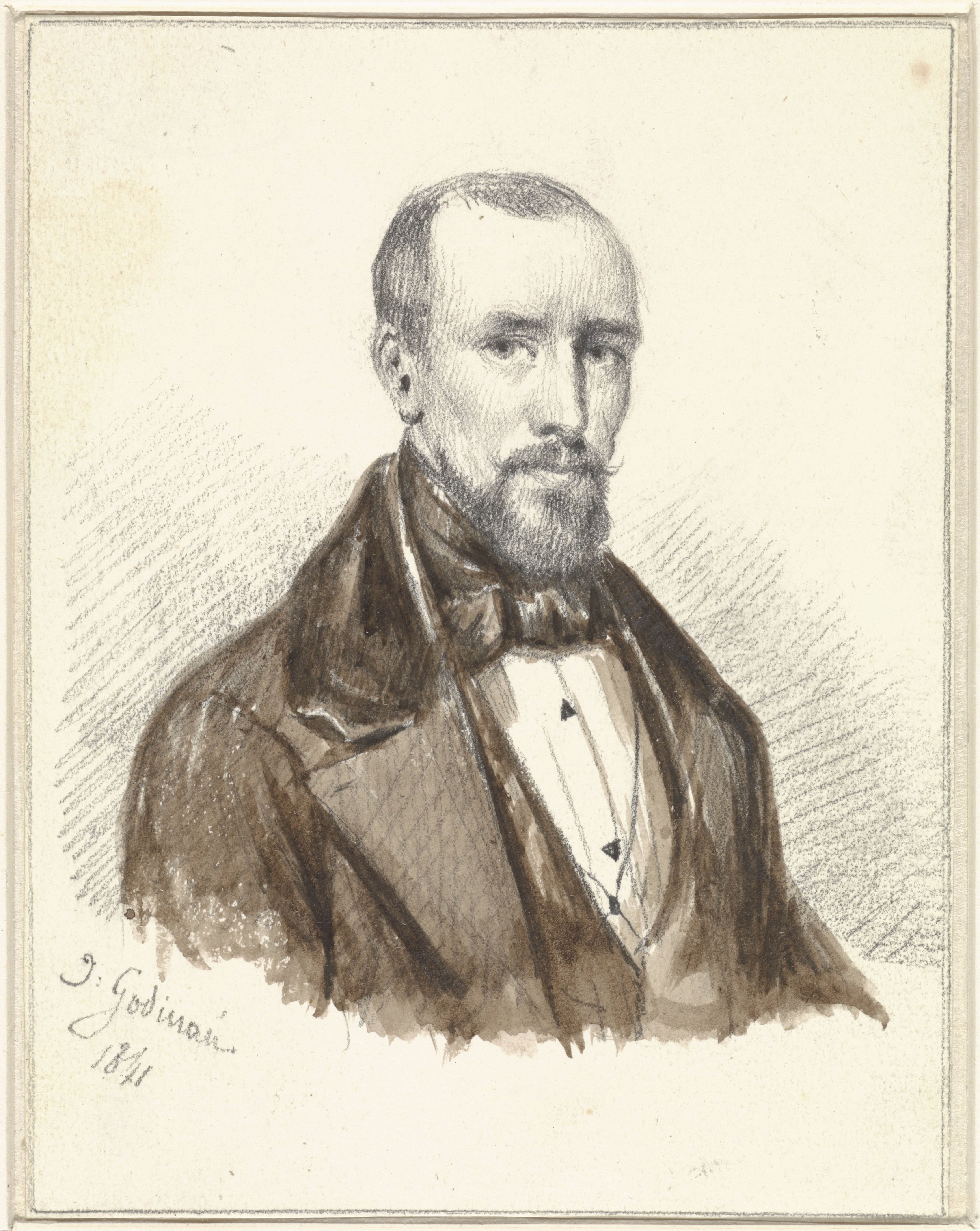 Zelfportret van Jacobus Ludovicus Godinau