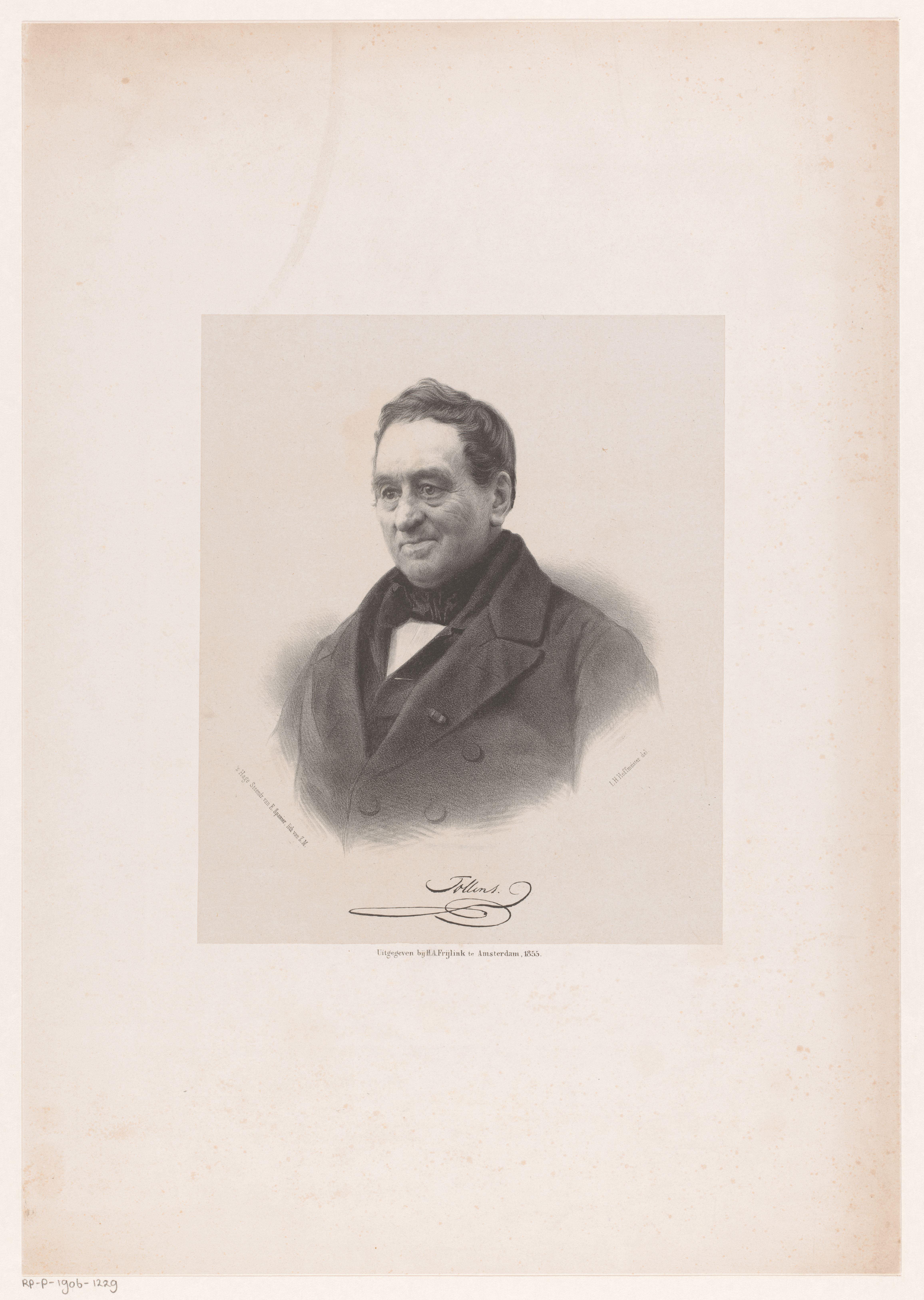 Portret van Hendrik Tollens