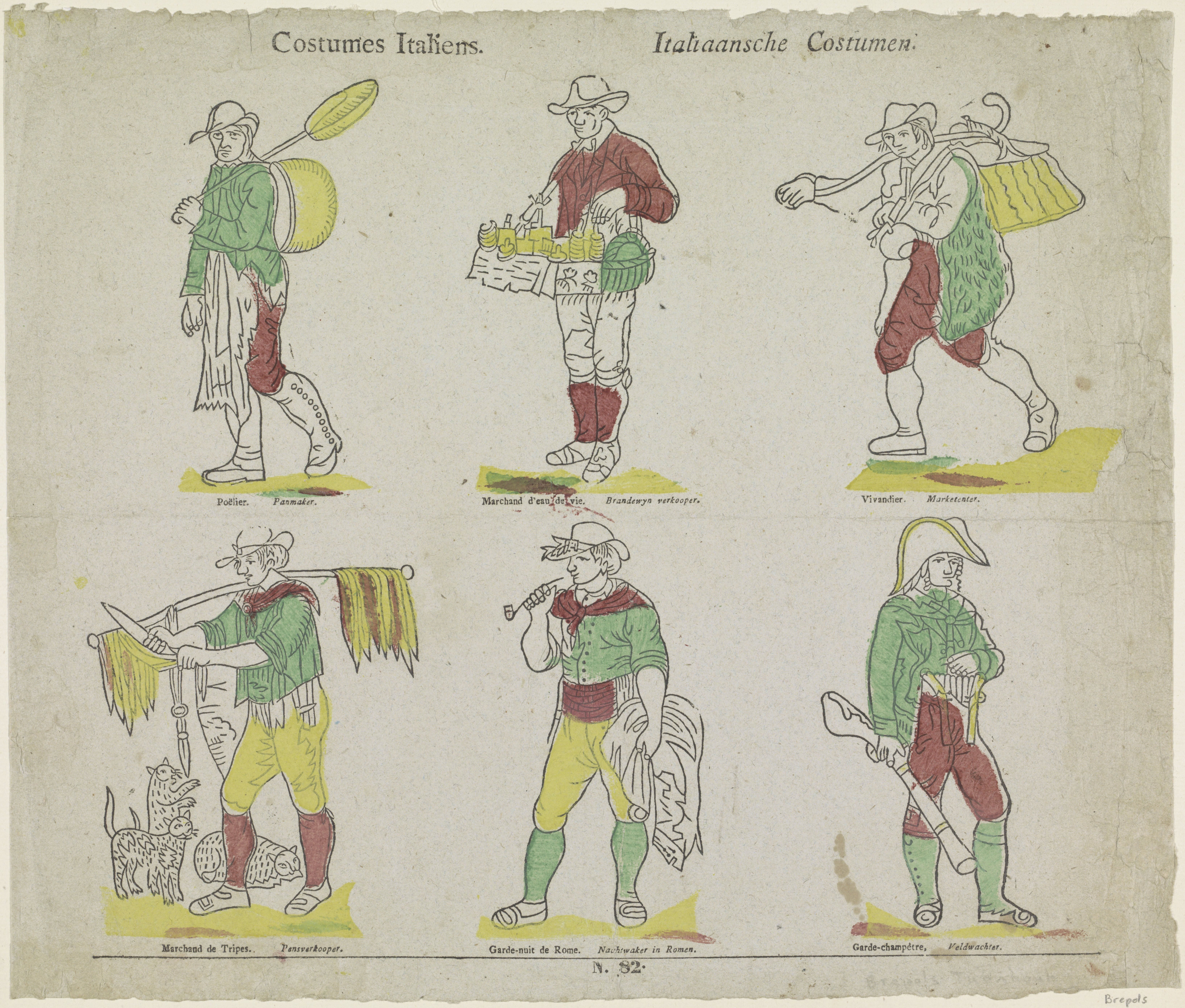 Italiaansche Costumen / Costumes Italiens