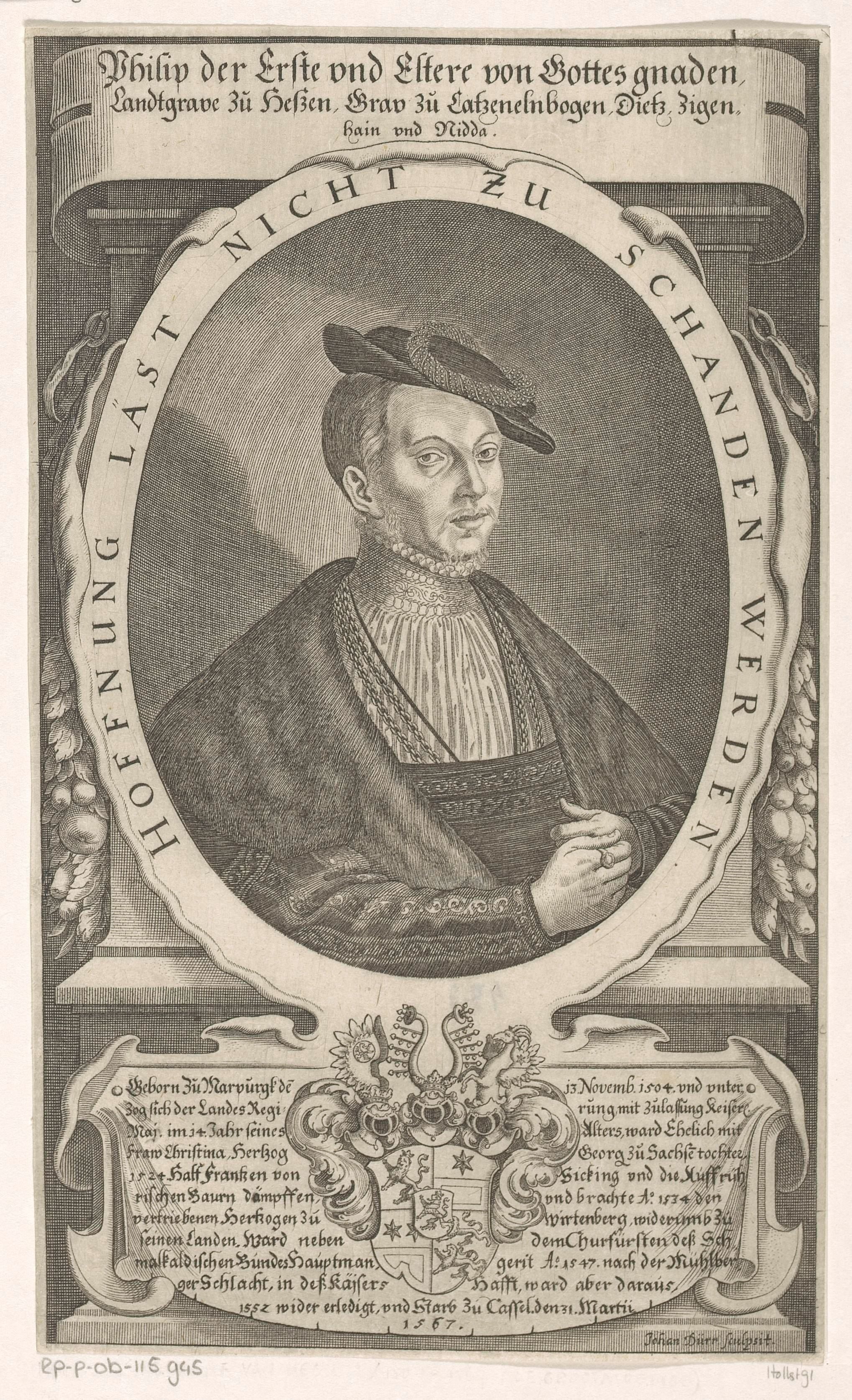 Portret van Filips I van Hessen