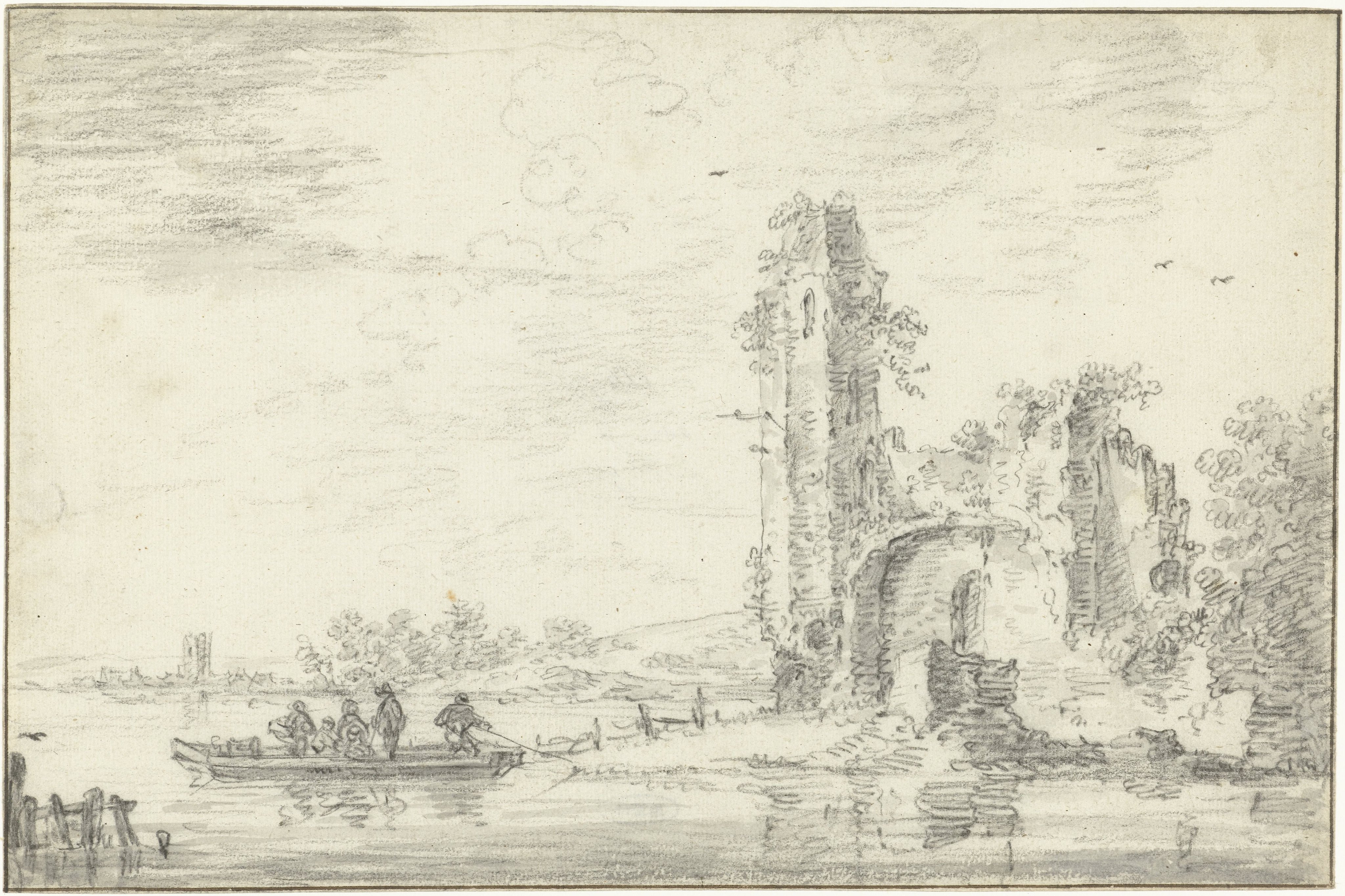 Ruïne van het kasteel Borgvliet(?)