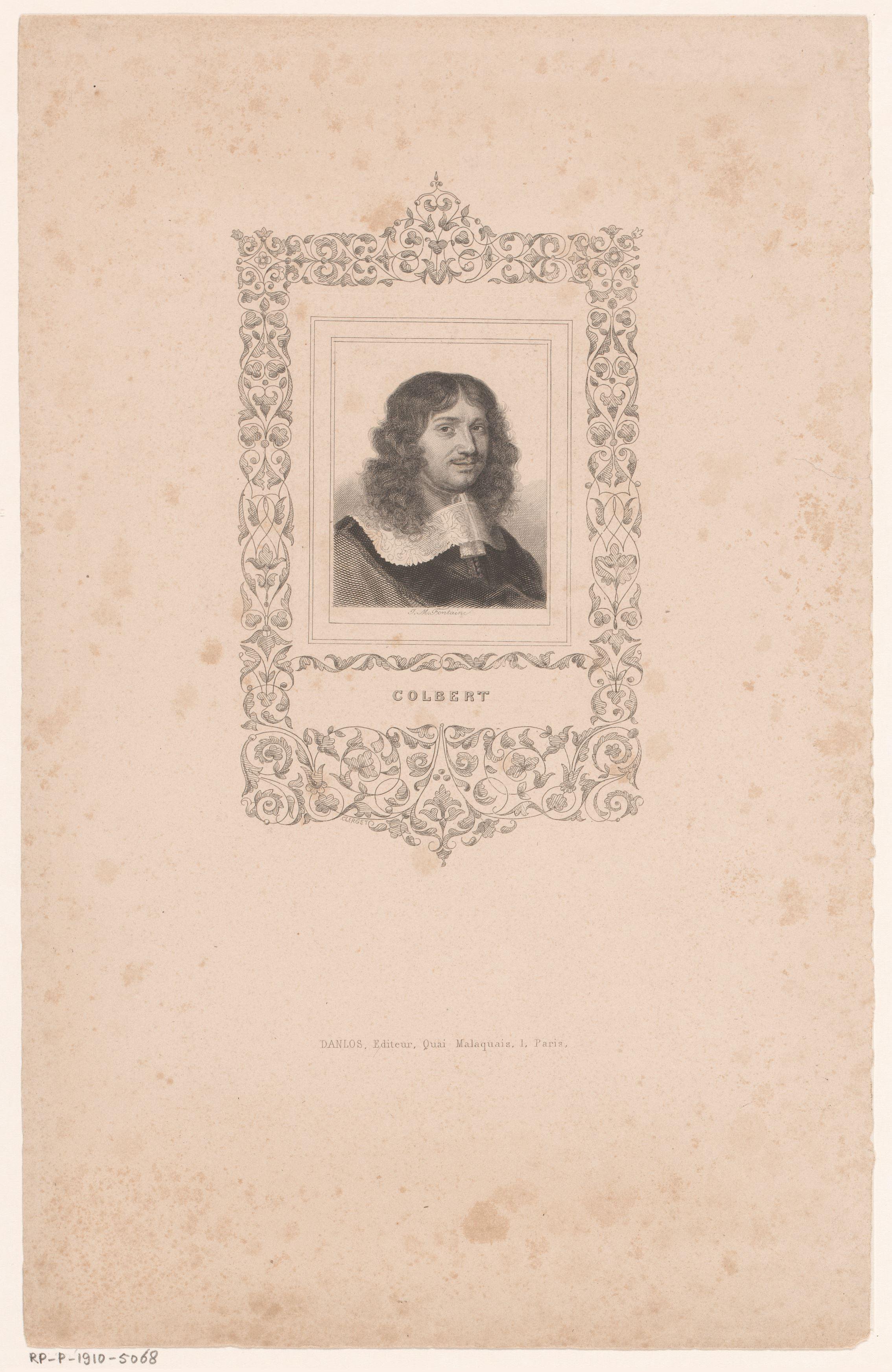 Portret van Jean-Baptiste Colbert de Seignelay