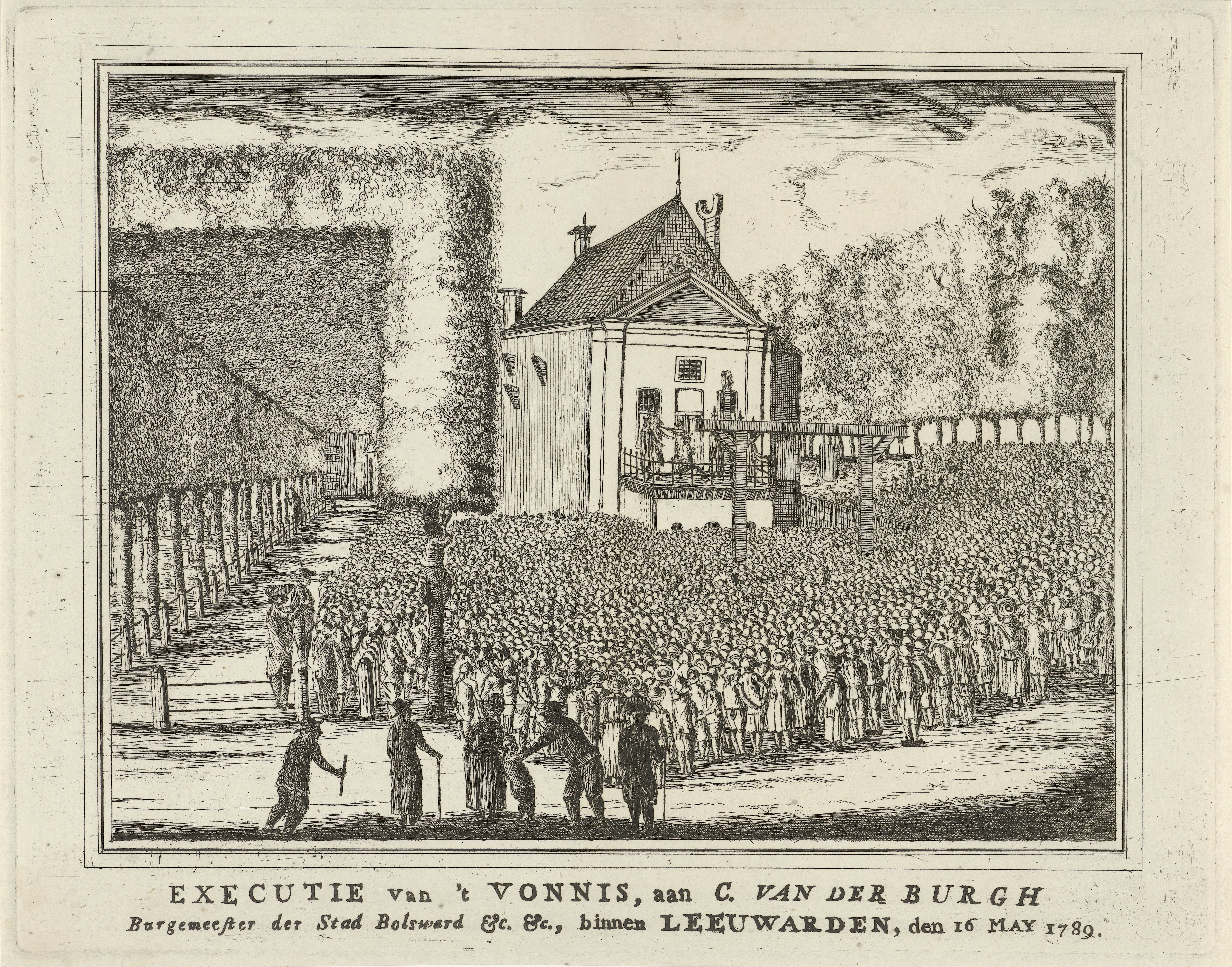 Terechtstelling van Cornelis van den Burgh, 1789