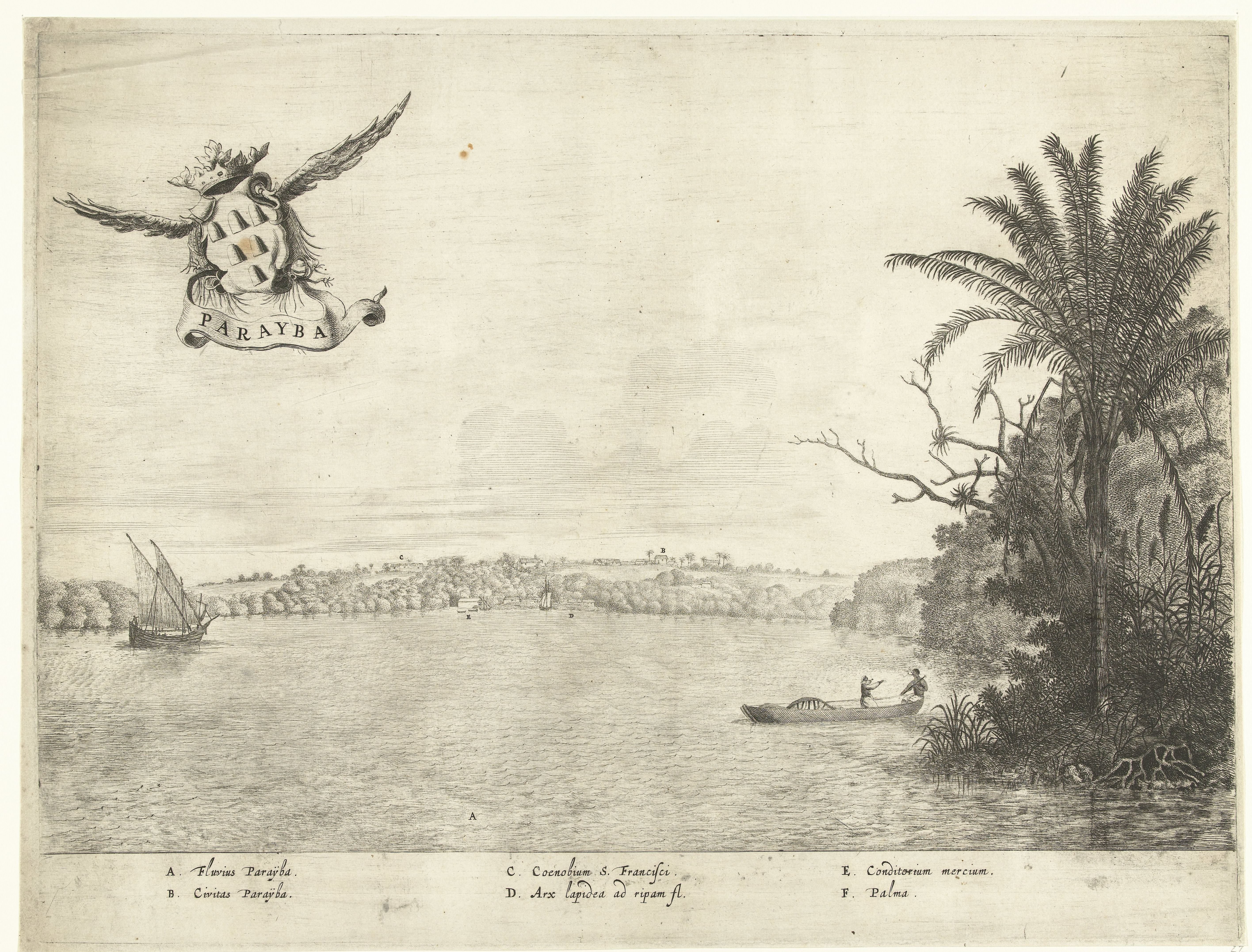 Gezicht op Paraiba, ca. 1636-1644