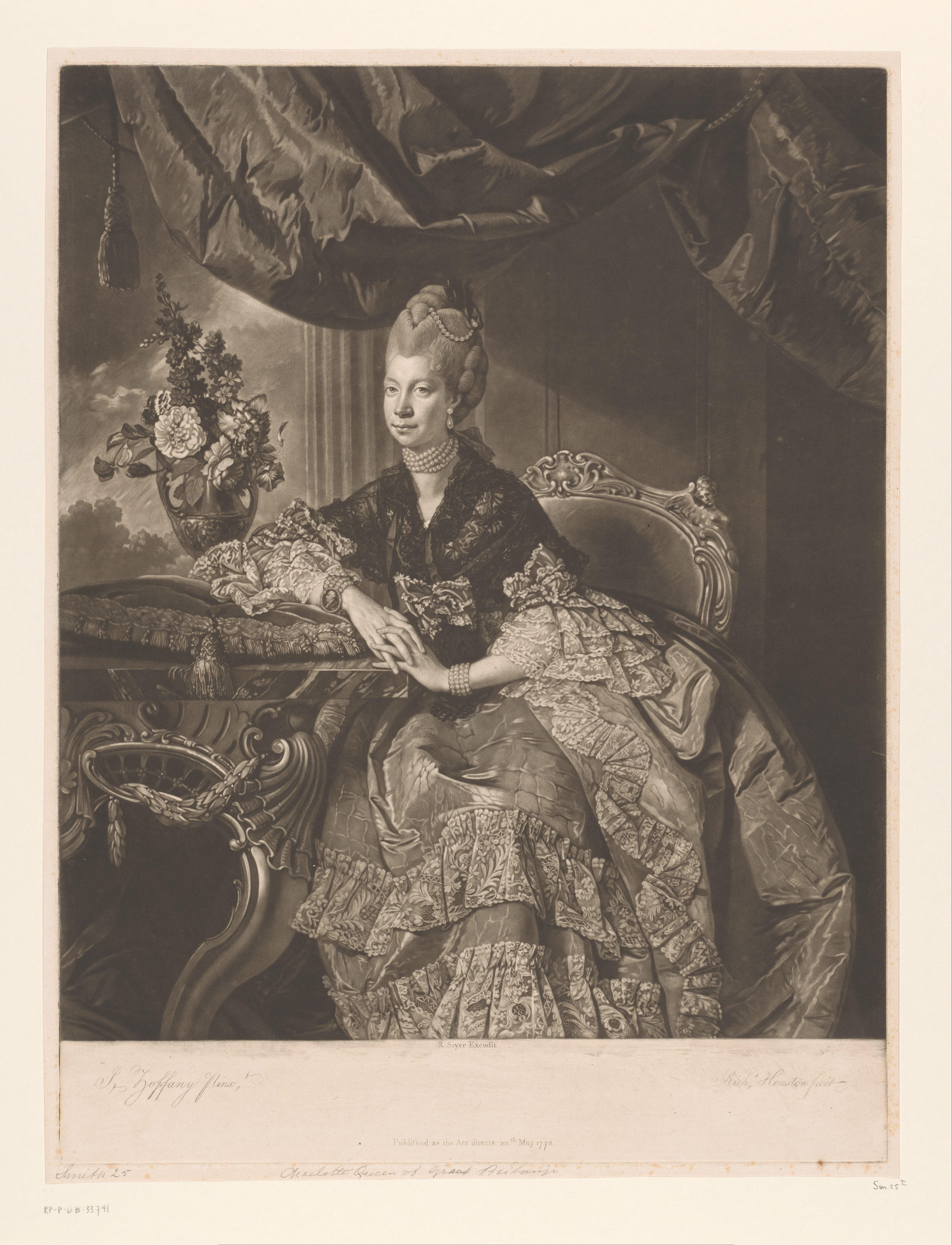 Portret van Charlotte van Mecklenburg-Strelitz