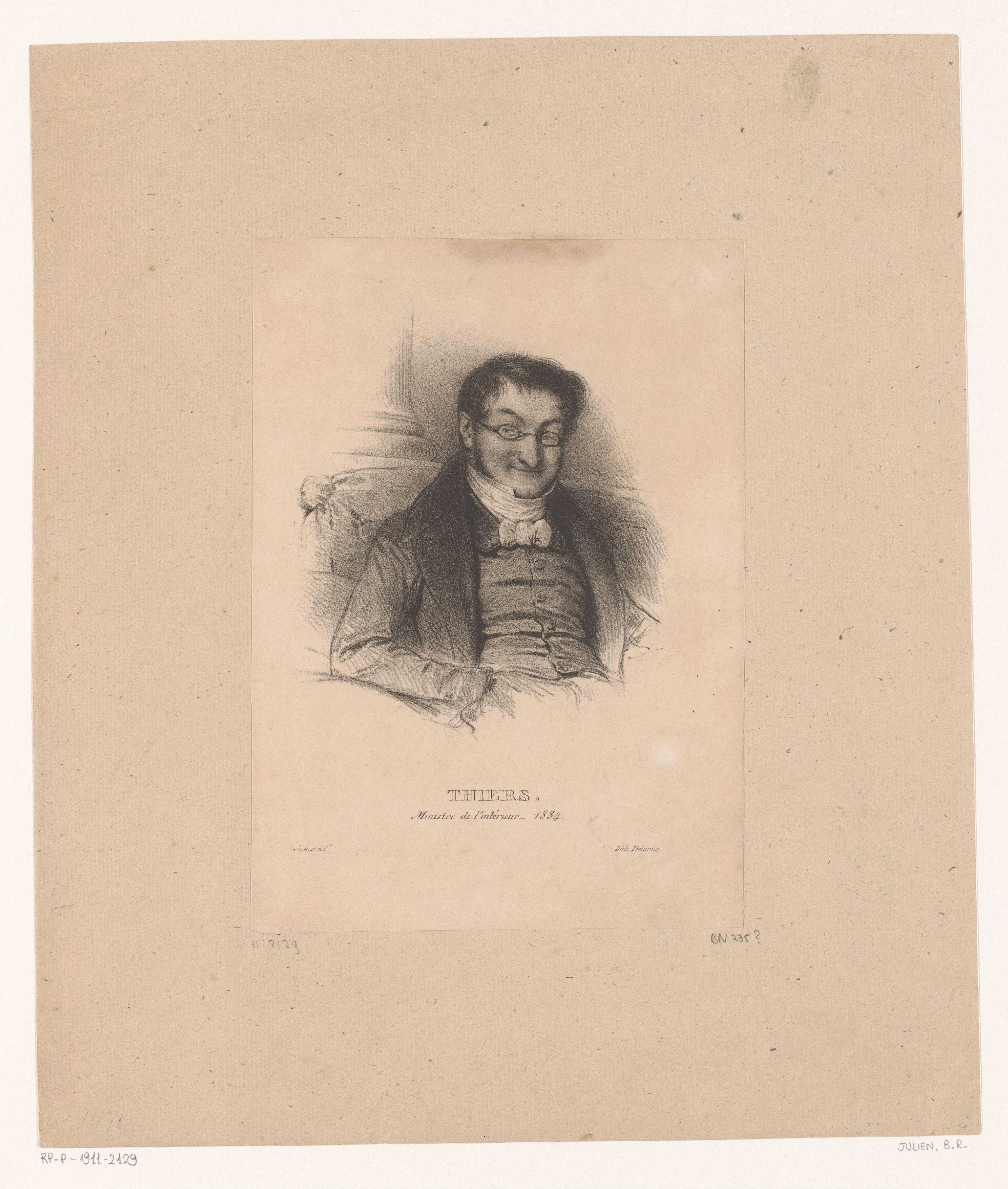 Portret van Adolphe Thiers
