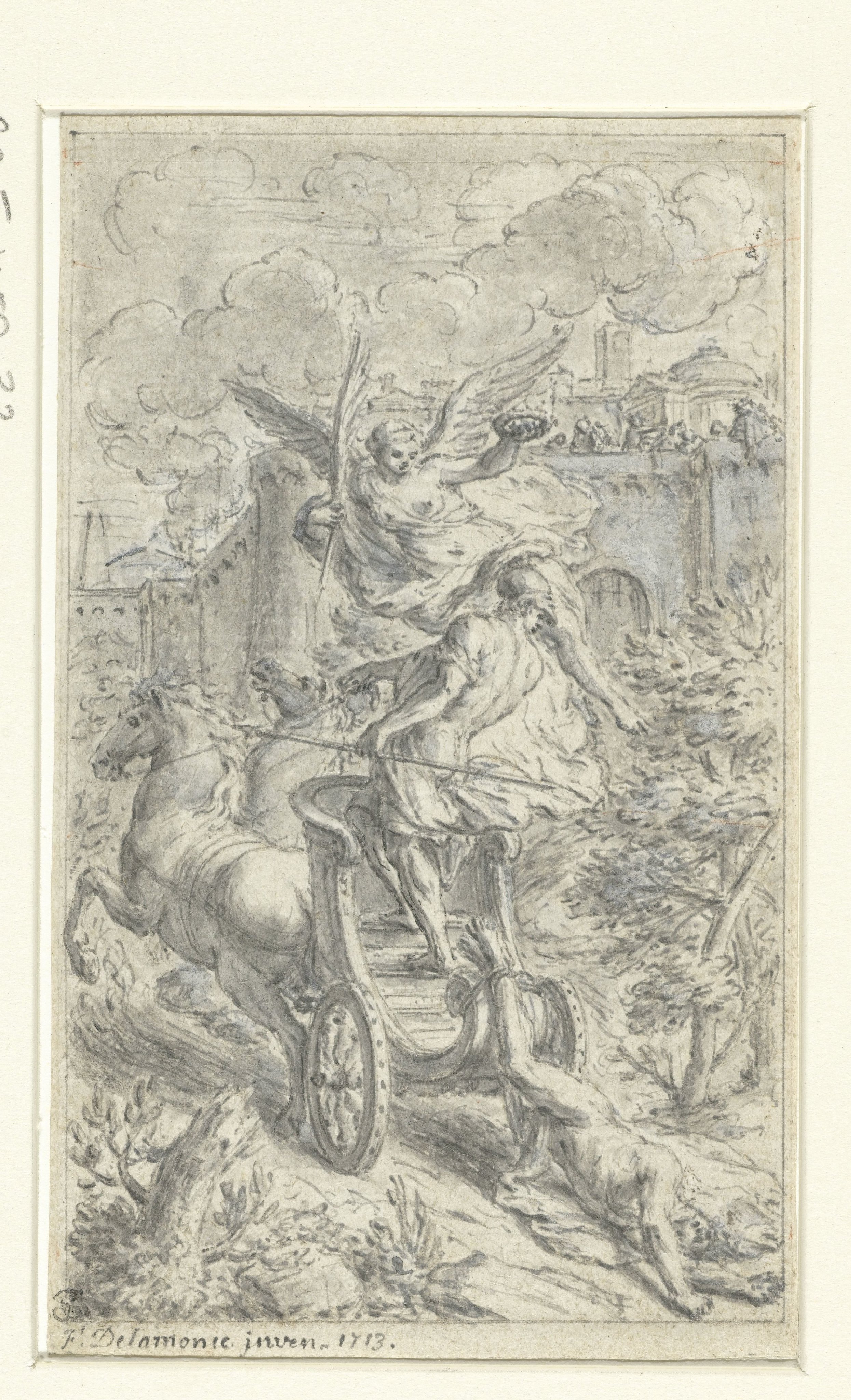 Achilles Dragging Hector's Body Behind His Carriage