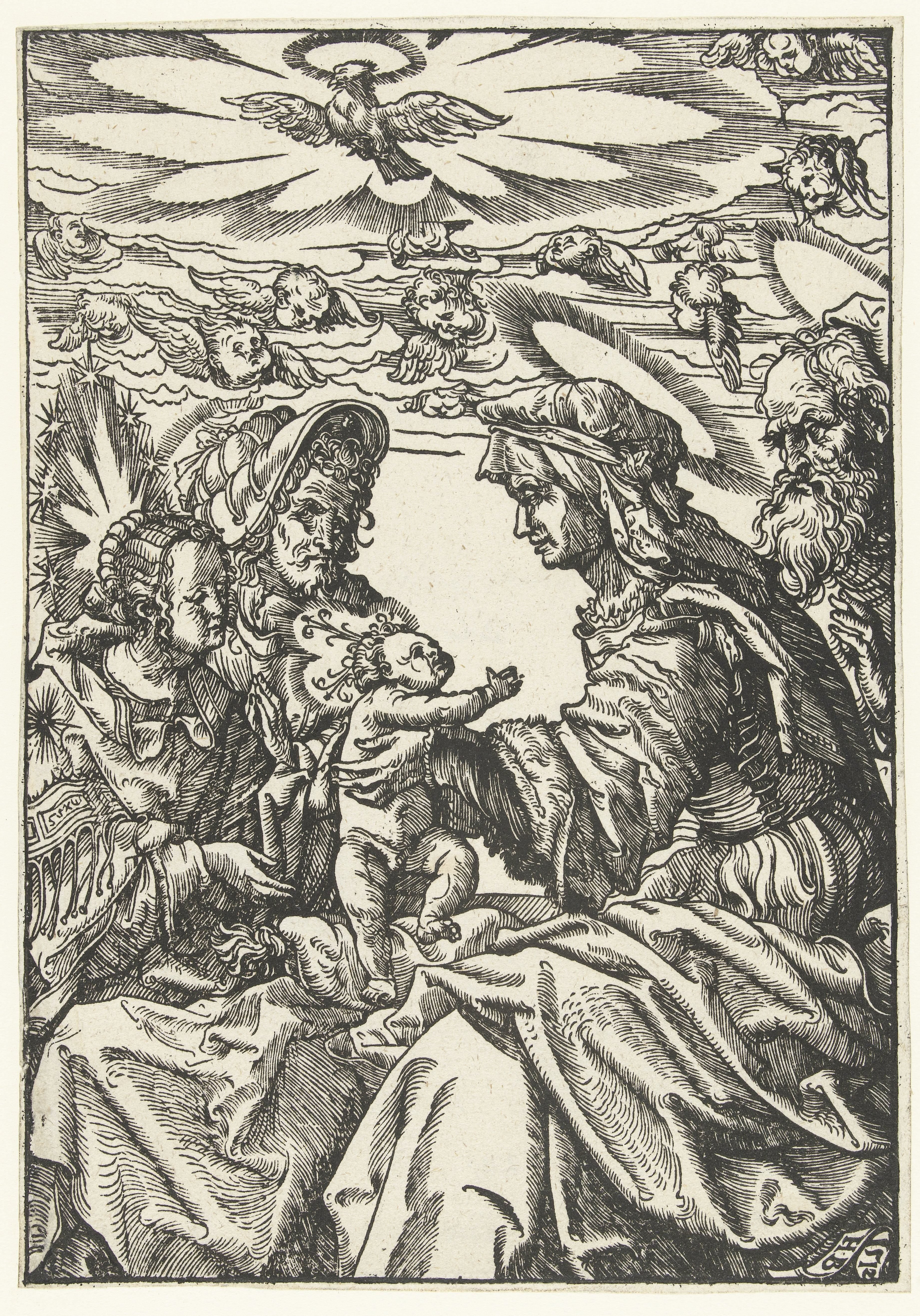 Anna te drieën met Jozef en Joachim