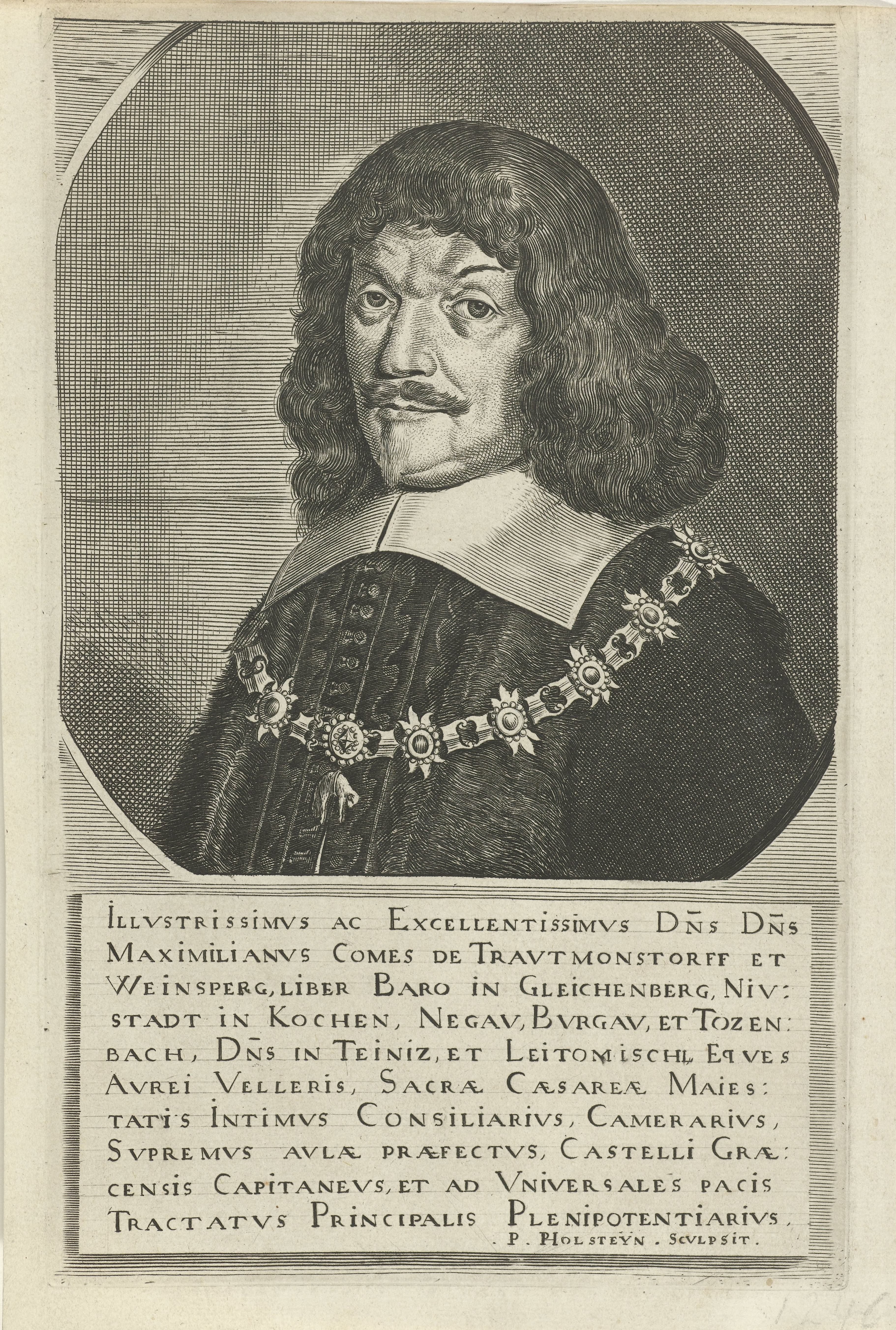 Portret van Maximiliaan, graaf van Trauttmansdorff