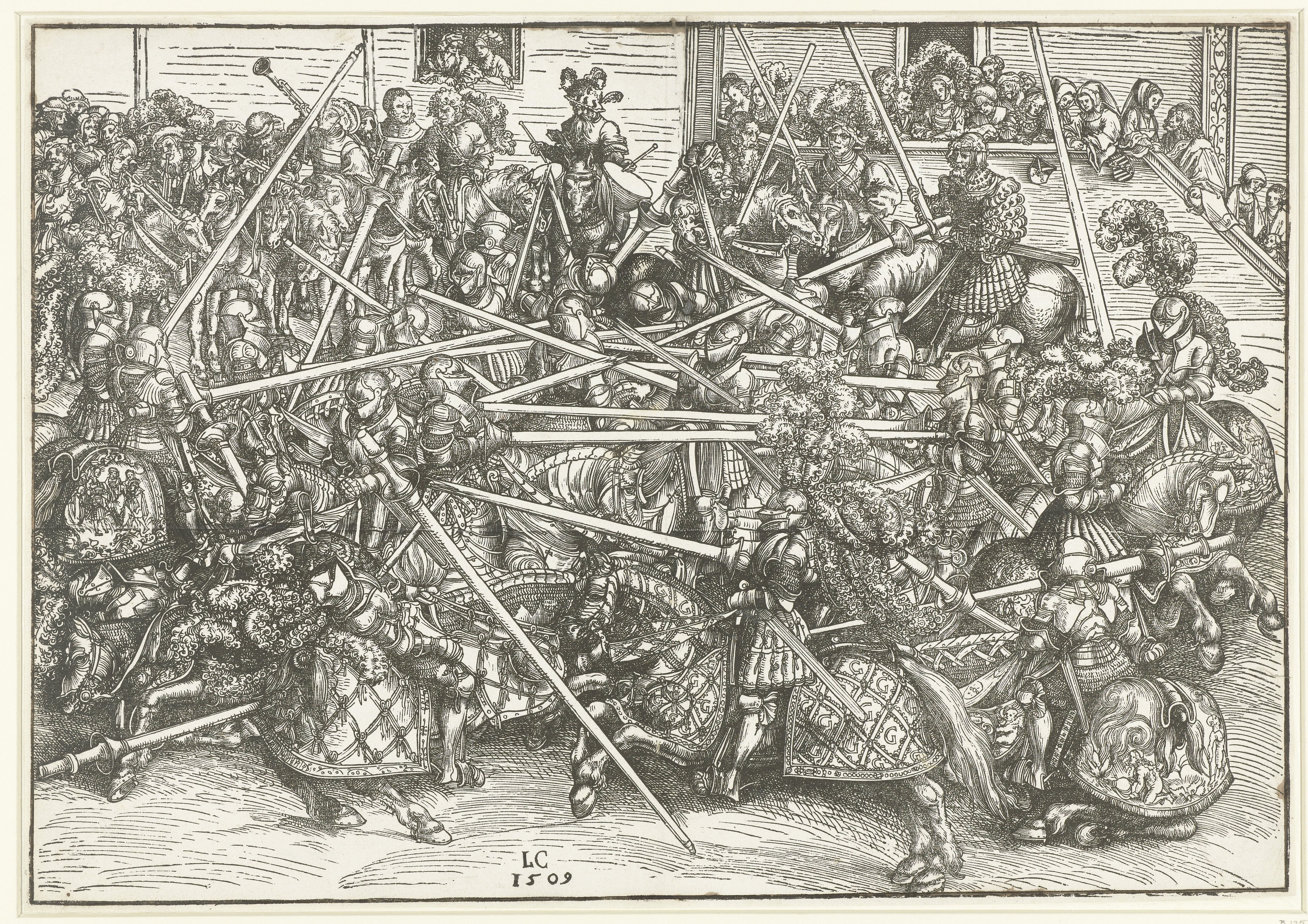 Toernooi in Wittenberg van het keurvorstelijk hof van Saksen