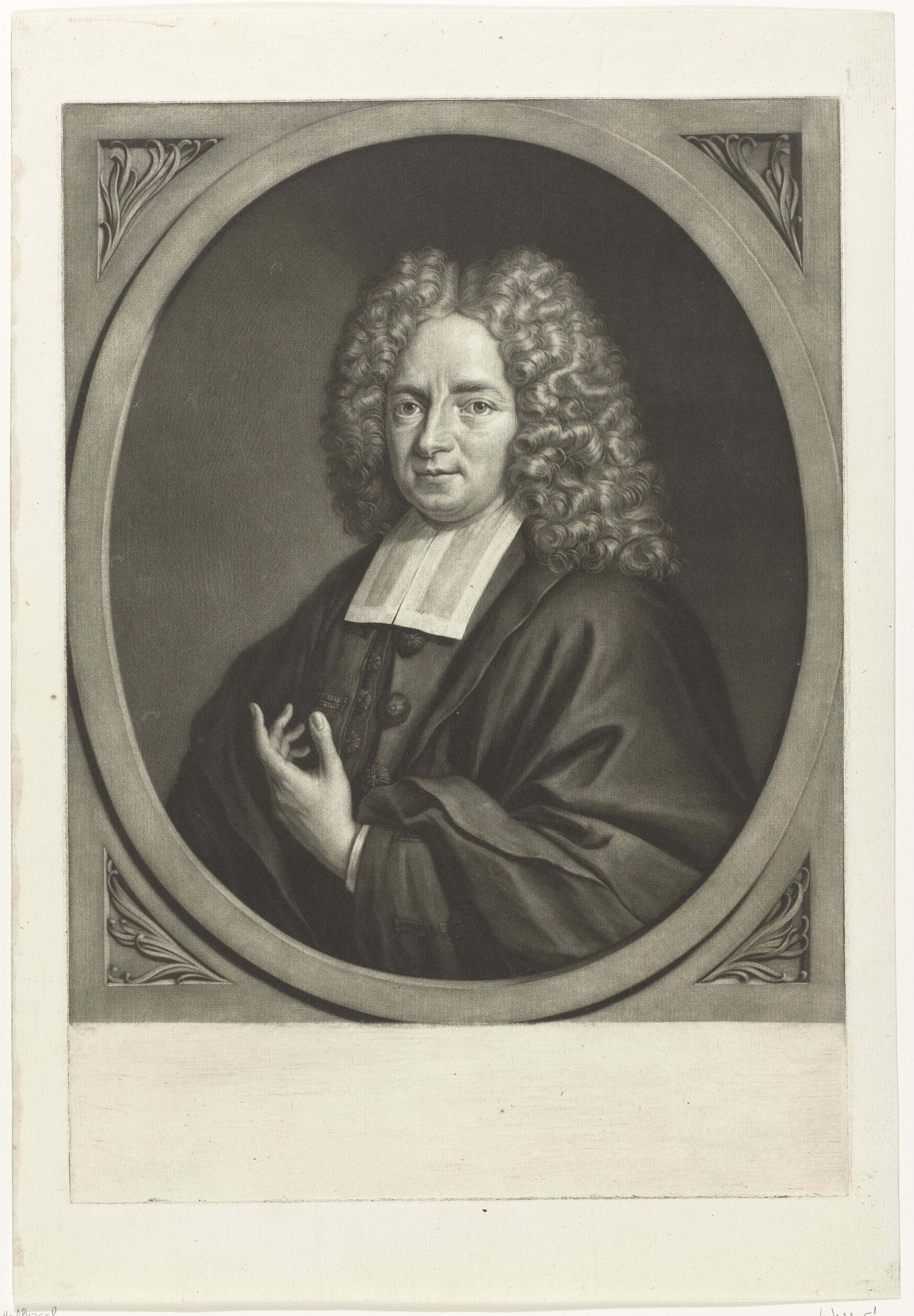 Portret van de predikant Gerard Puppius Hondius