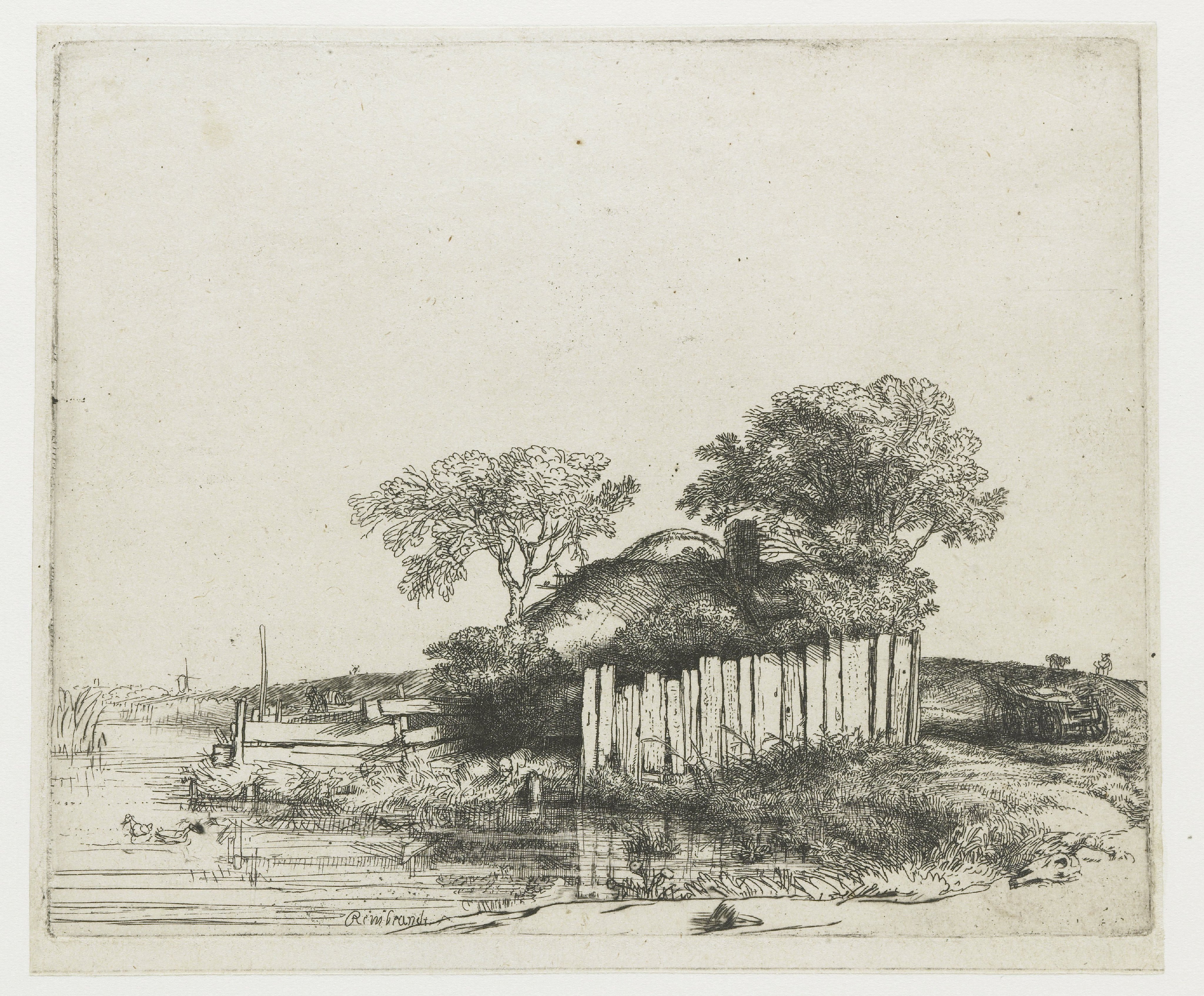 Cottage with White Paling