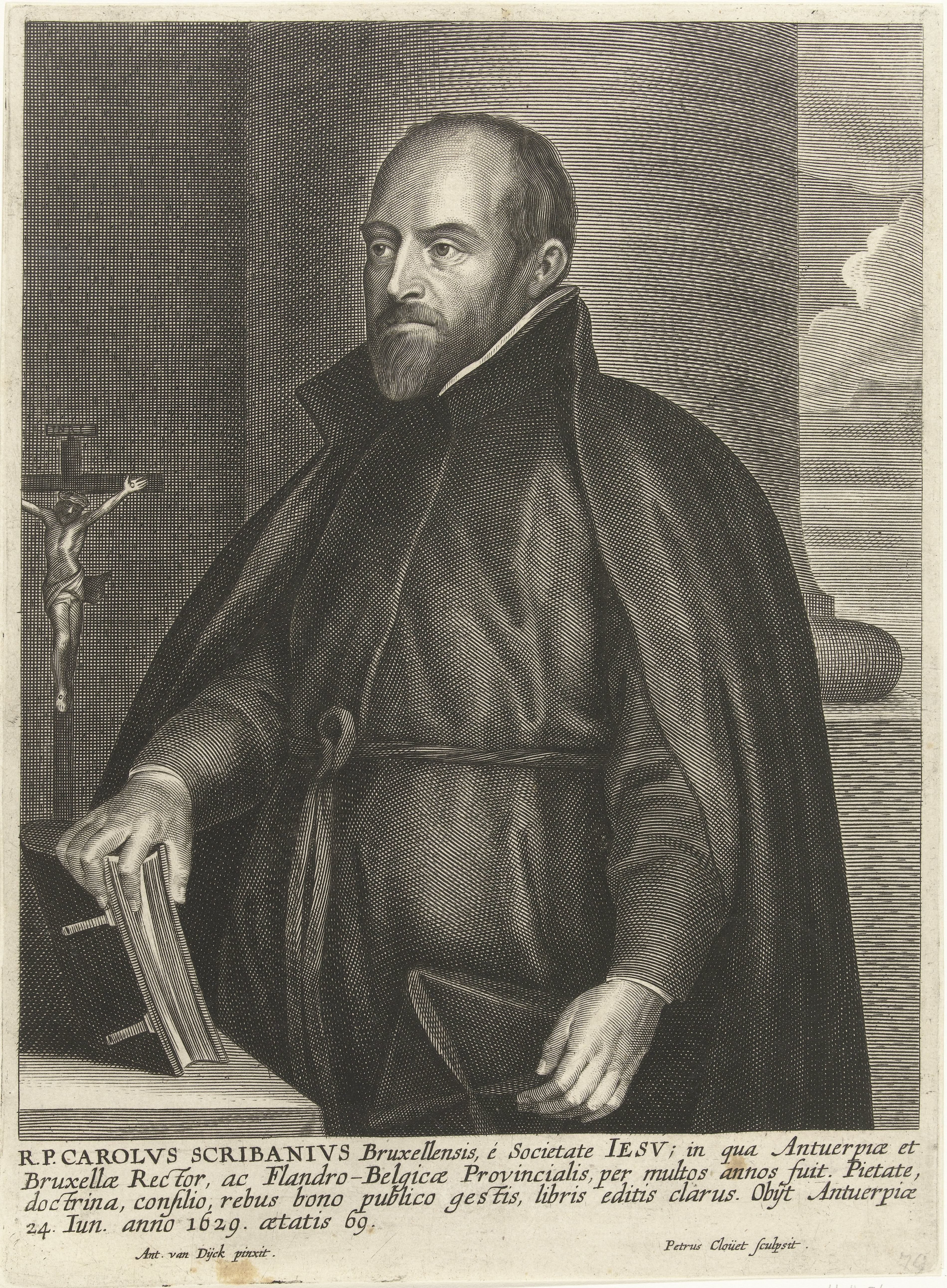 Portret van Carolus Scribani