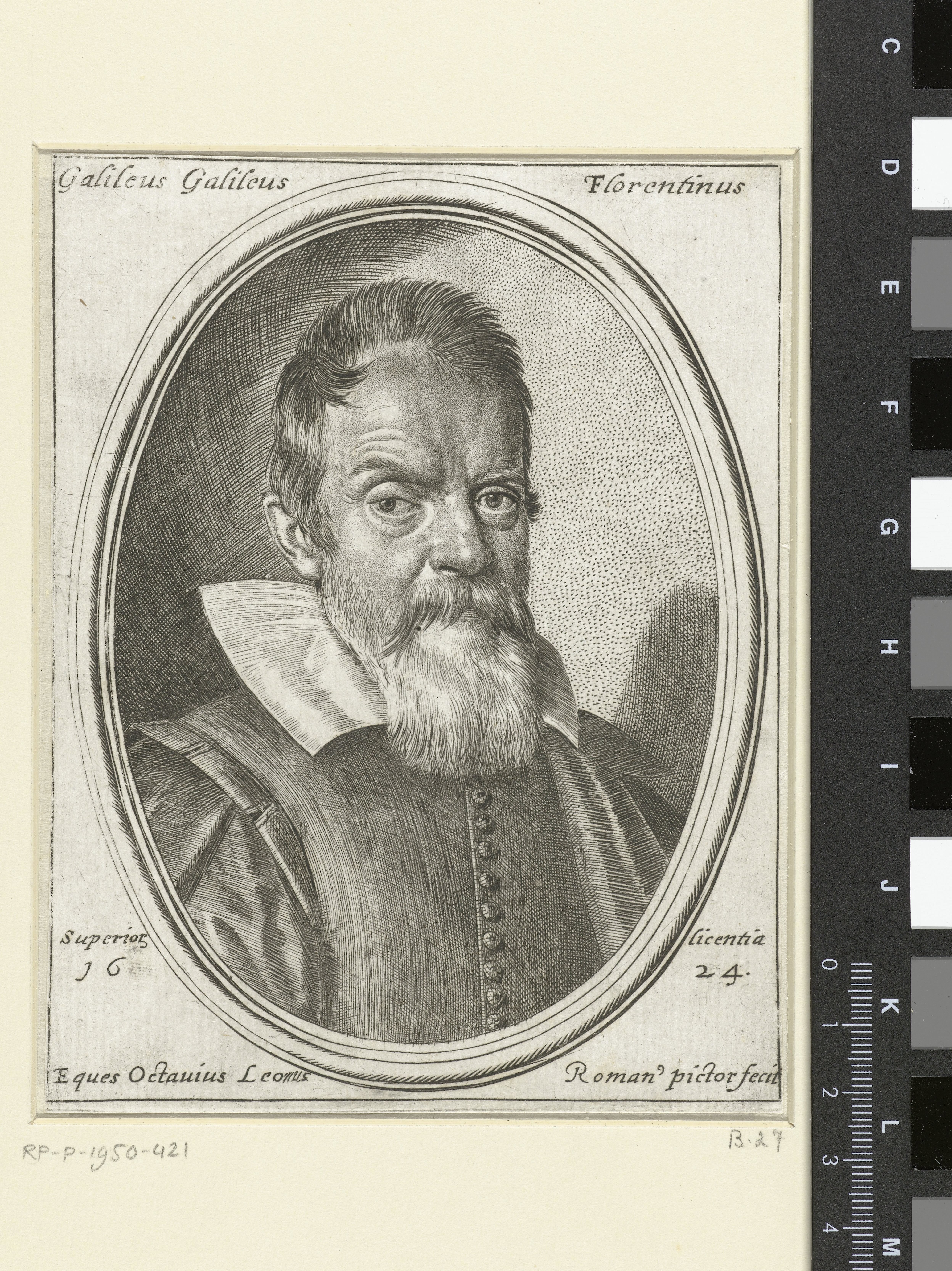 Portret van Galileo Galilei