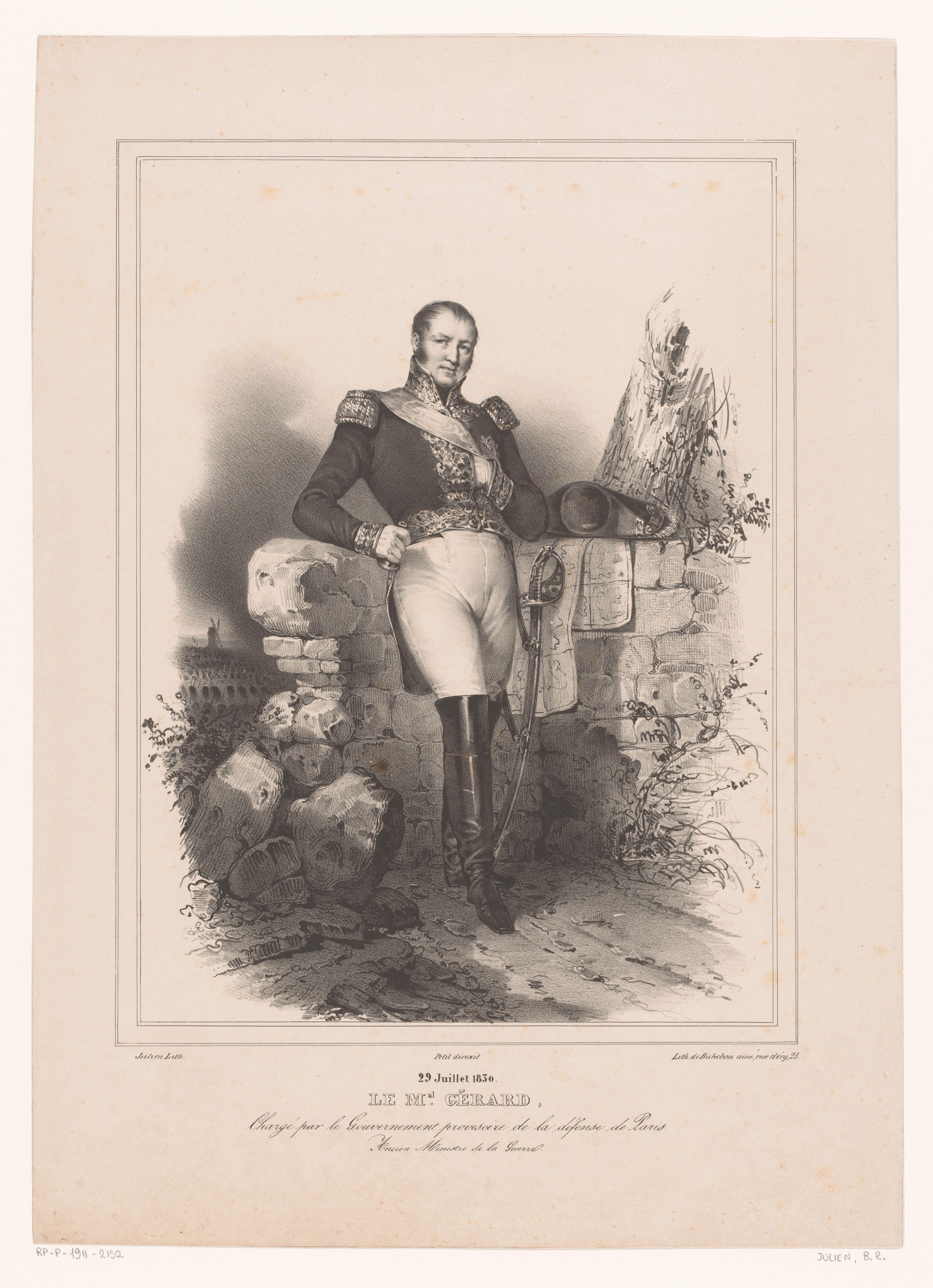 Portret van Étienne Maurice Gérard