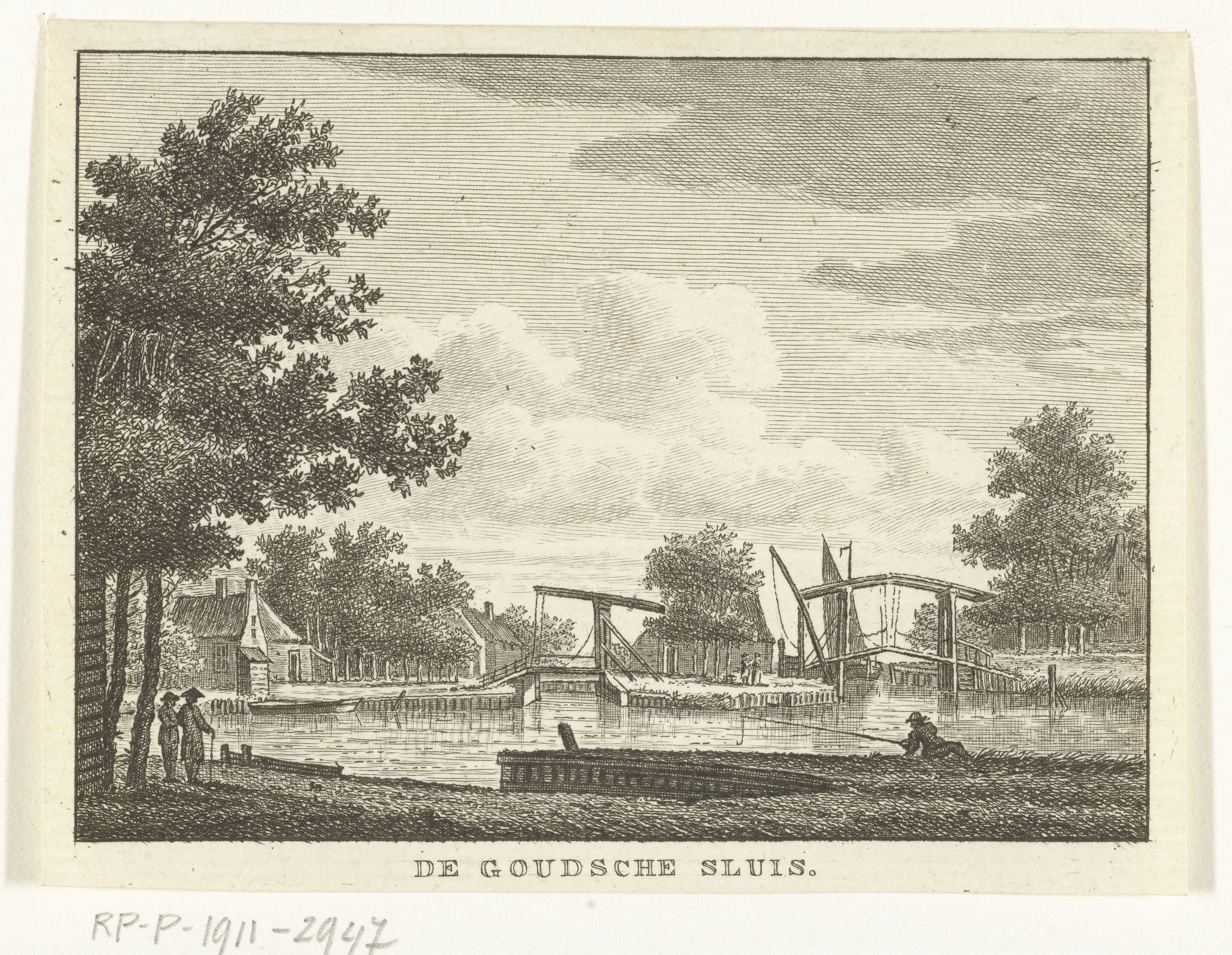 Gezicht op de Gouwsluis