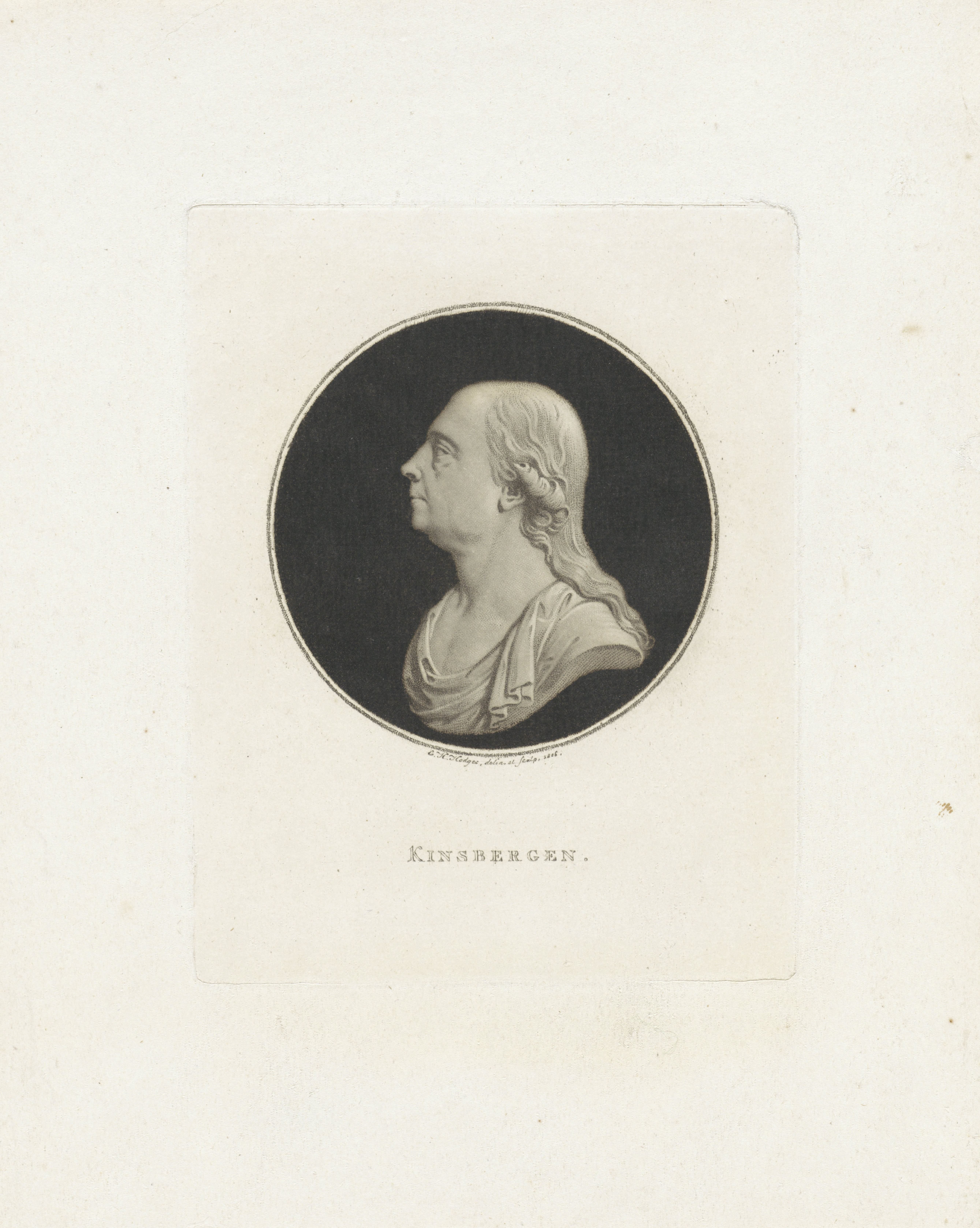 Portretbuste van admiraal Jan Hendrik van Kinsbergen