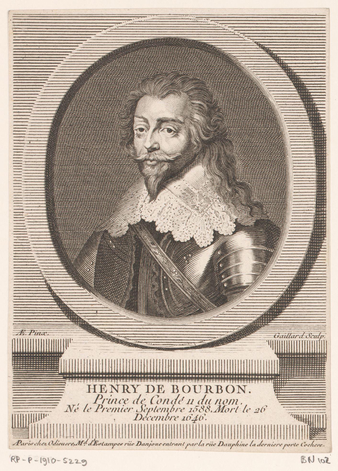 Portret van Henri II de Bourbon-Condé