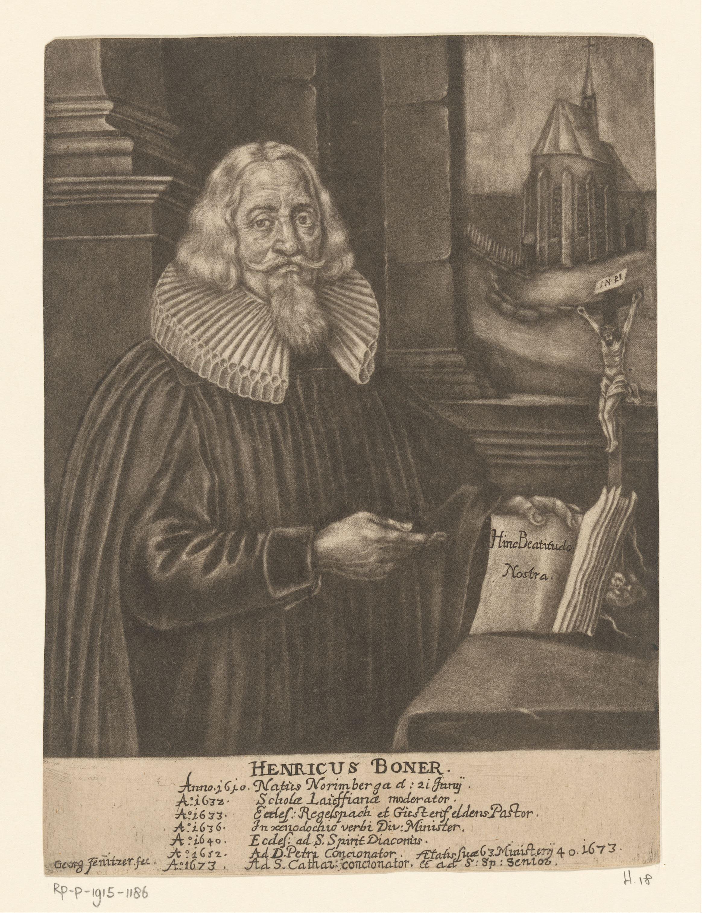 Portret van Heinrich Boner